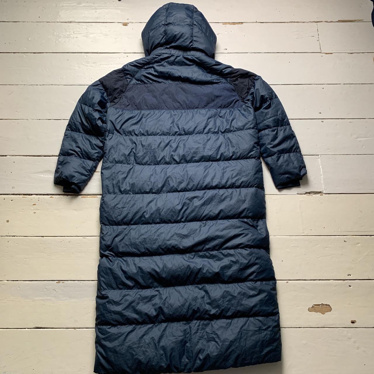 Nike Long Puffer Coat Navy and Black Womens