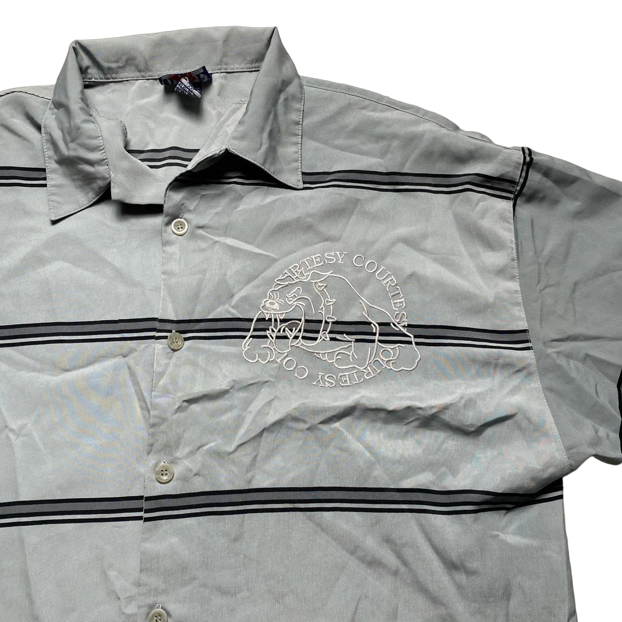 Base Camp Courtesy Bulldog Embroidery 90’s Shirt (2XL)