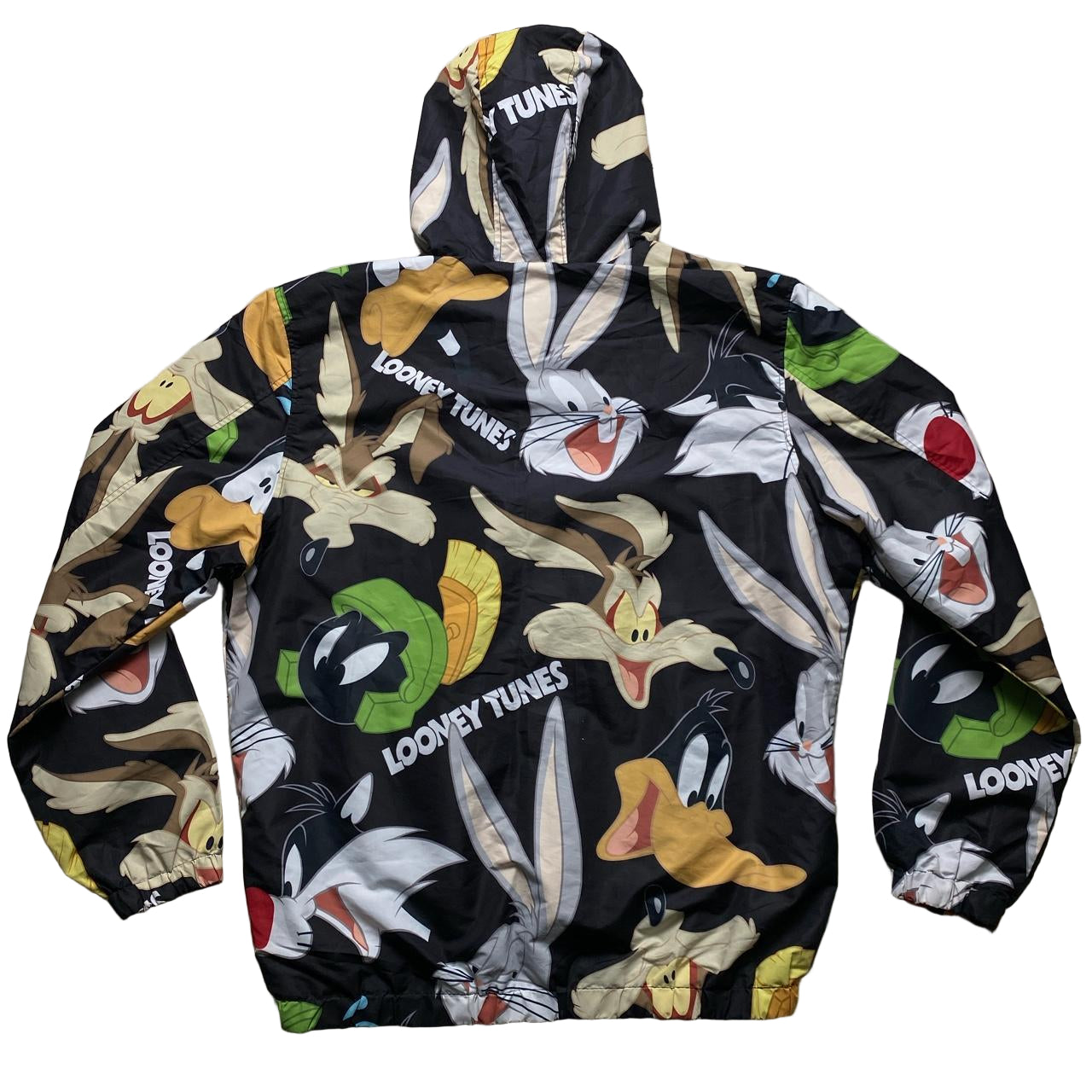Looney Tunes All Over Print Windbreaker Jacket (L)