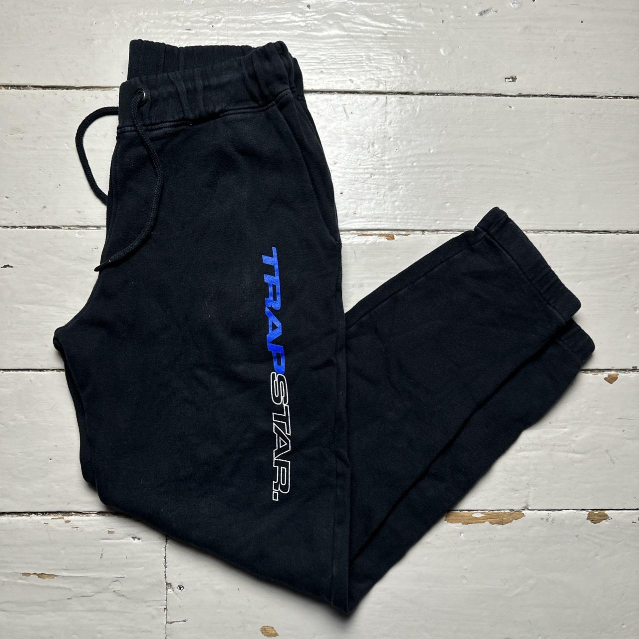 Trapstar Black Blue and White Slim Joggers