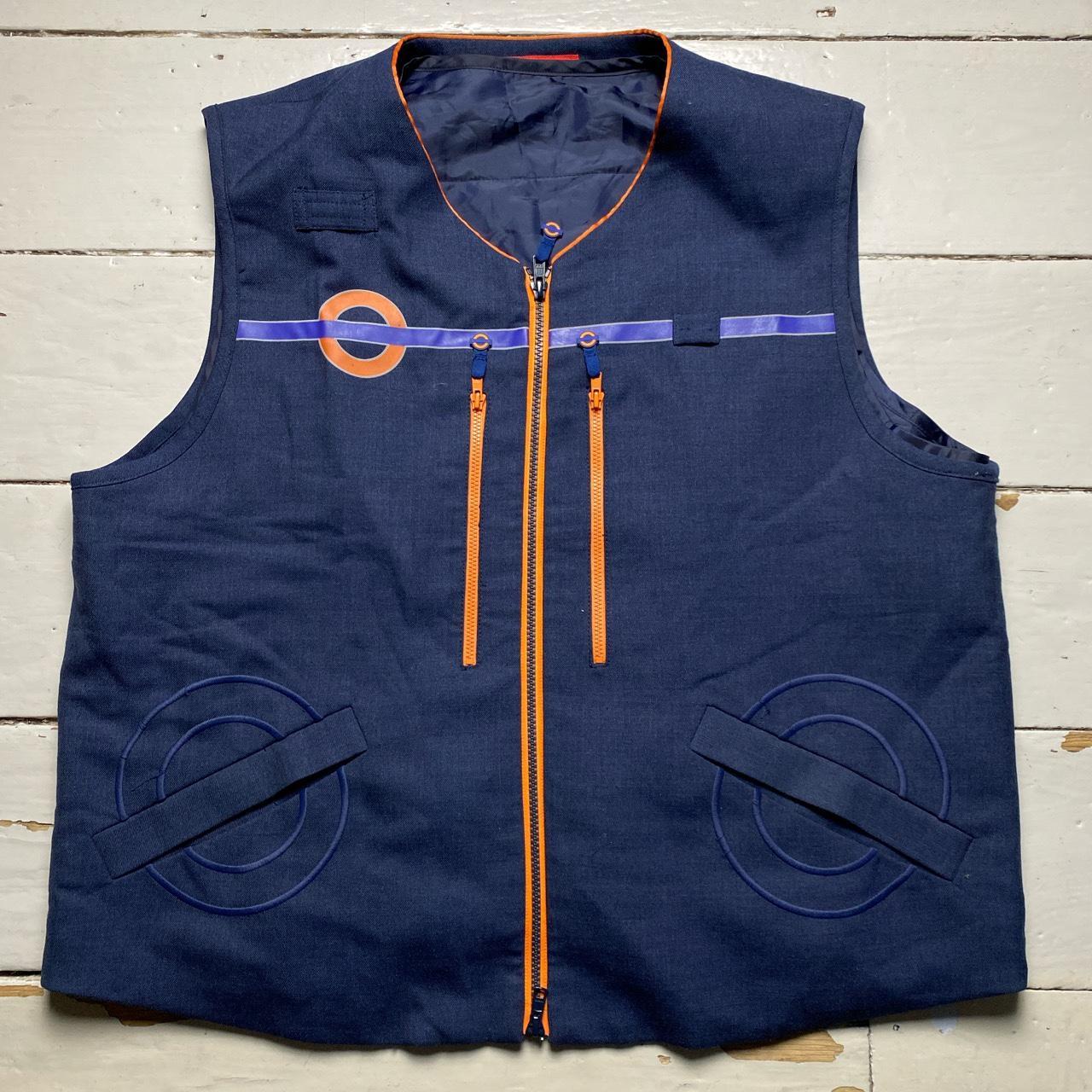 Workwear Gilet Navy and Orange
