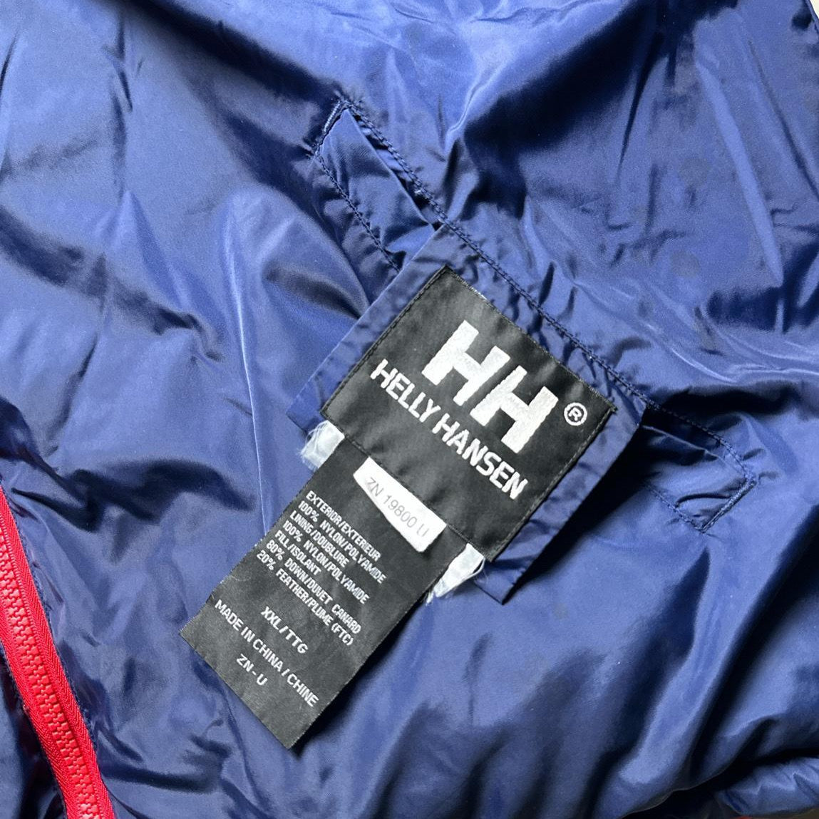 Helly Hansen Reversible Navy and Red Puffer Jacket (2XL)