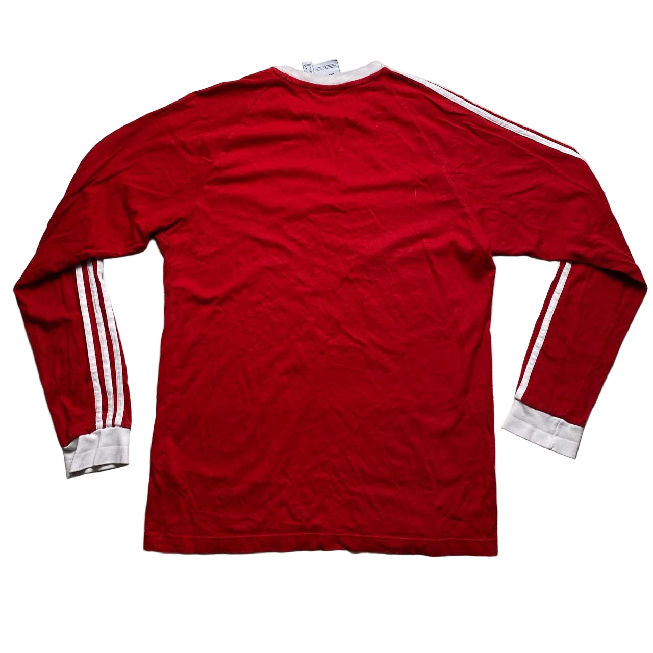 Adidas Originals Red and White Long Sleeve T Shirt (M)