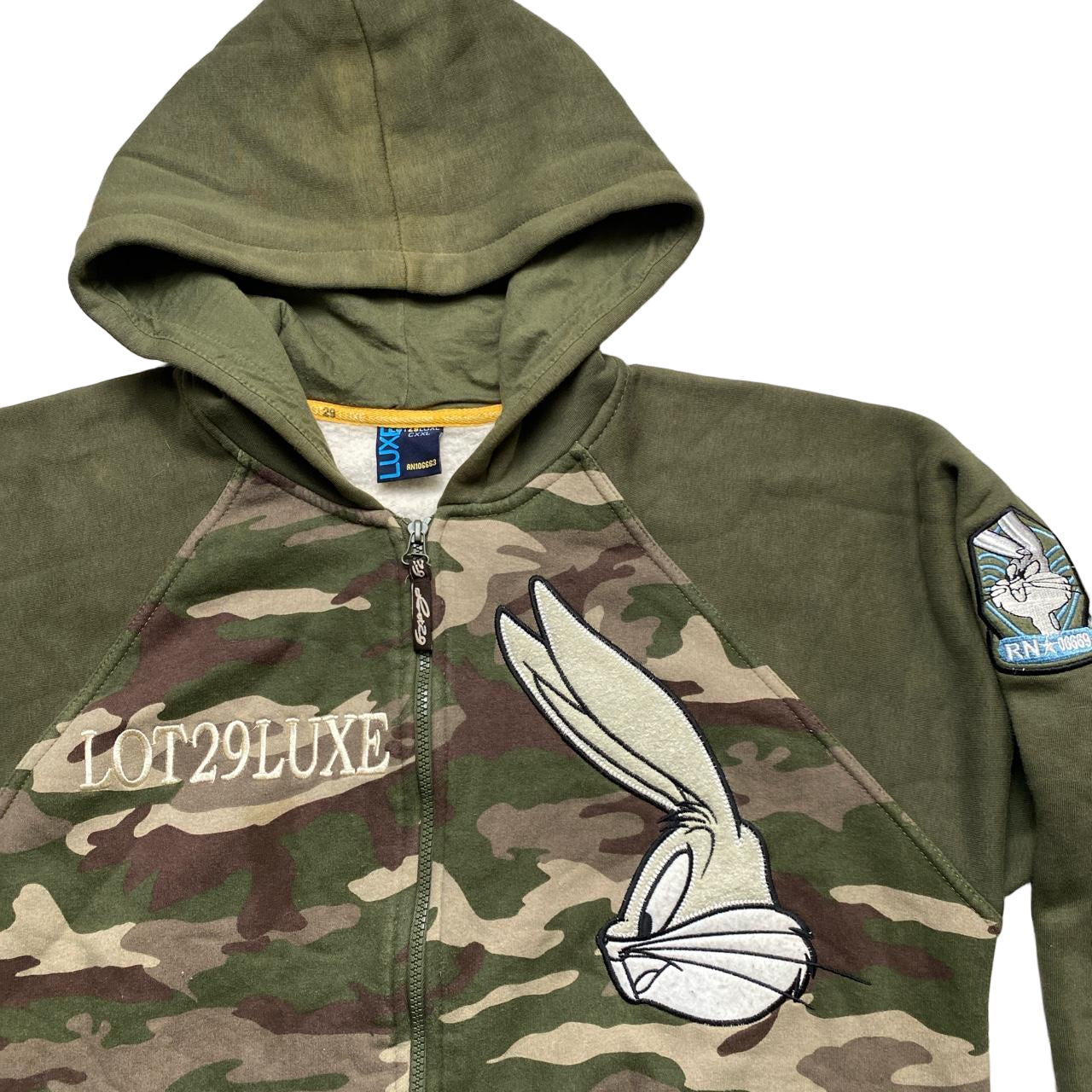 Lot 29 Vintage Bugs Bunny Looney Tunes Full Camouflage Tracksuit (S)