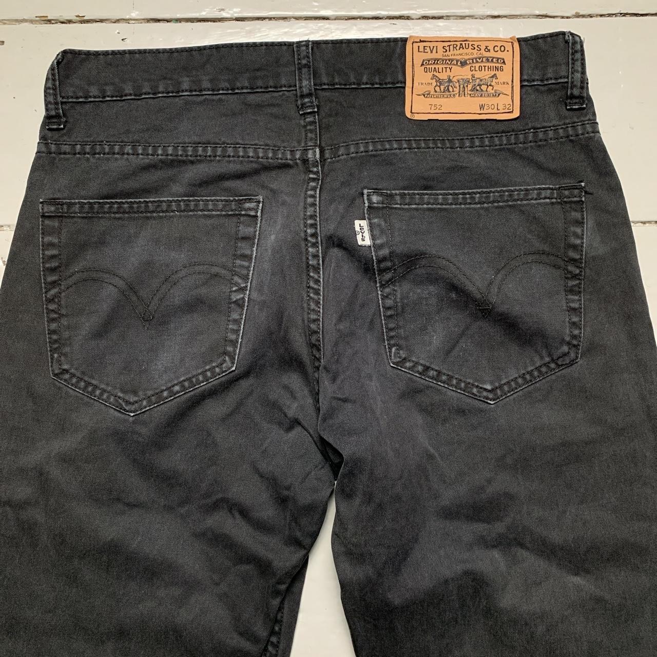 Levis 752 Black and White Jeans