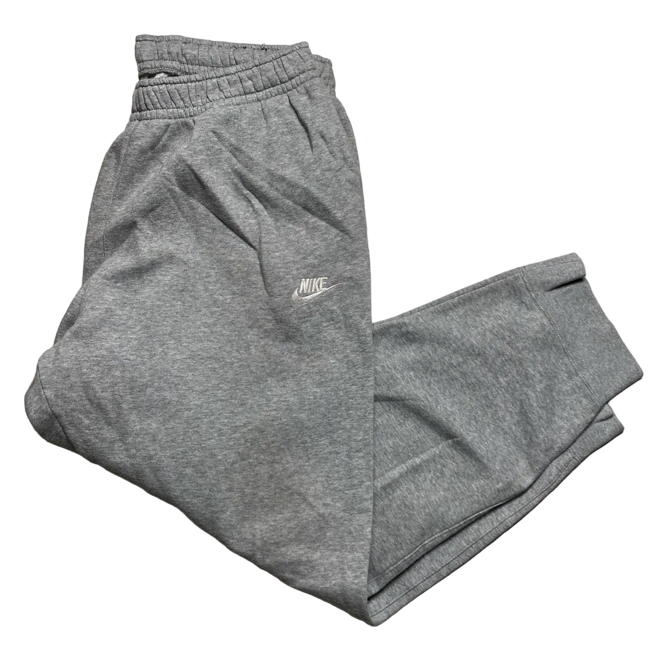 Nike Swoosh Grey and White Baggy Joggers (XL)