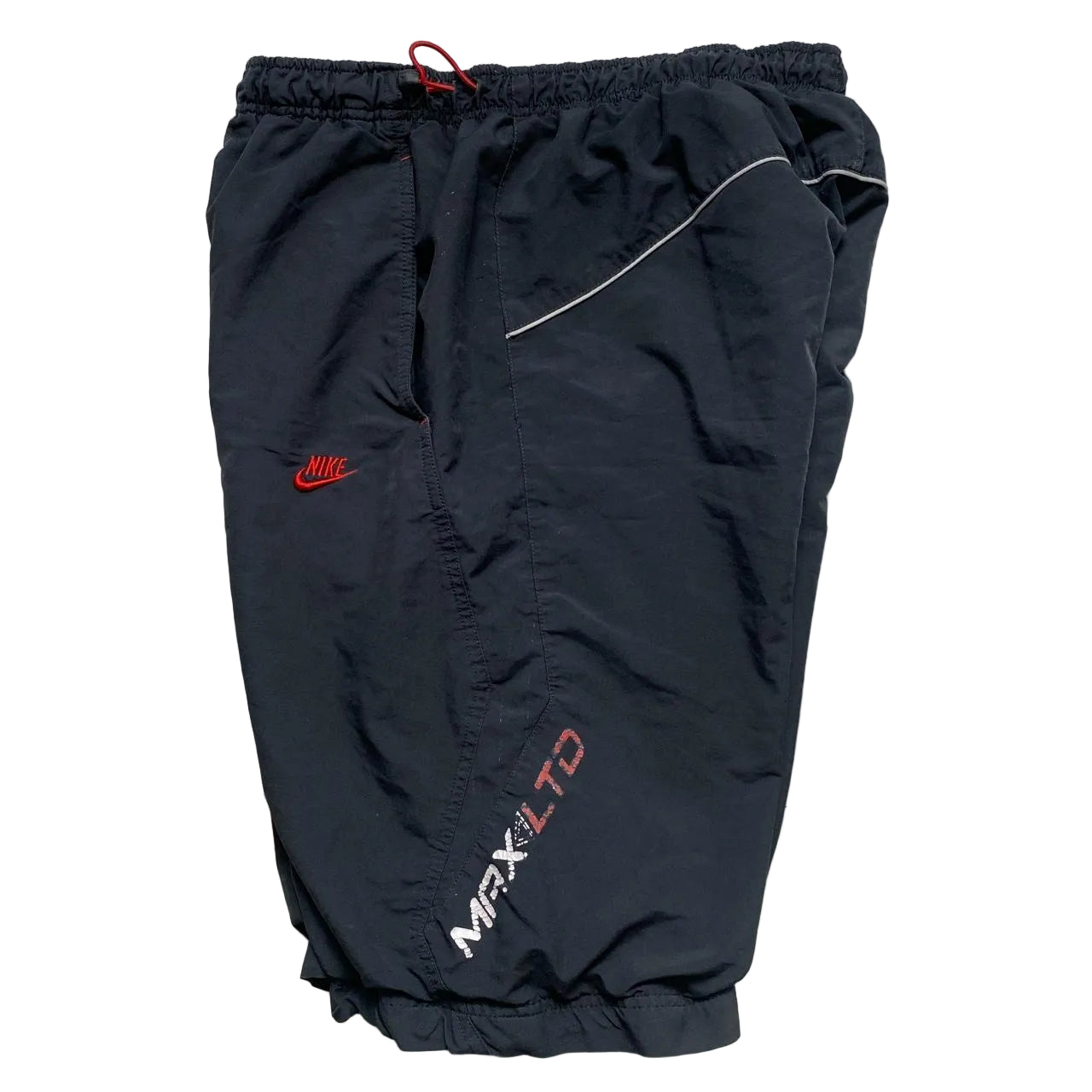 Nike Air Max LTD Black and Red Shell Track Pant Shorts (L)