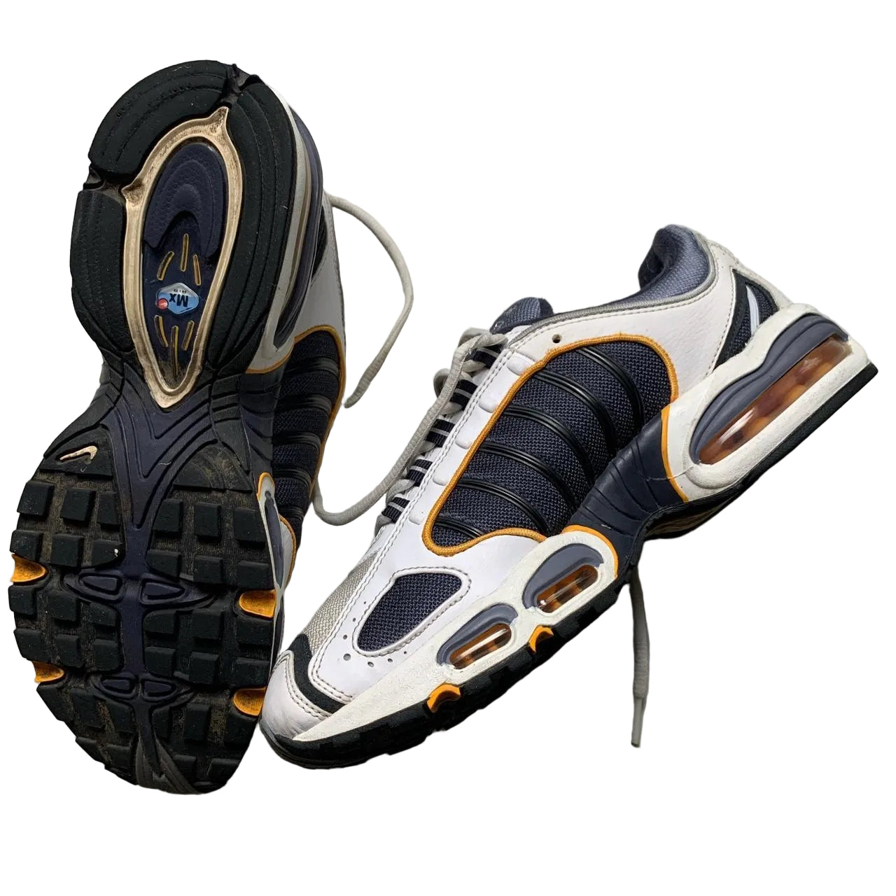 Nike Air Max Tailwind IV white Navy and Yellow (UK 8)