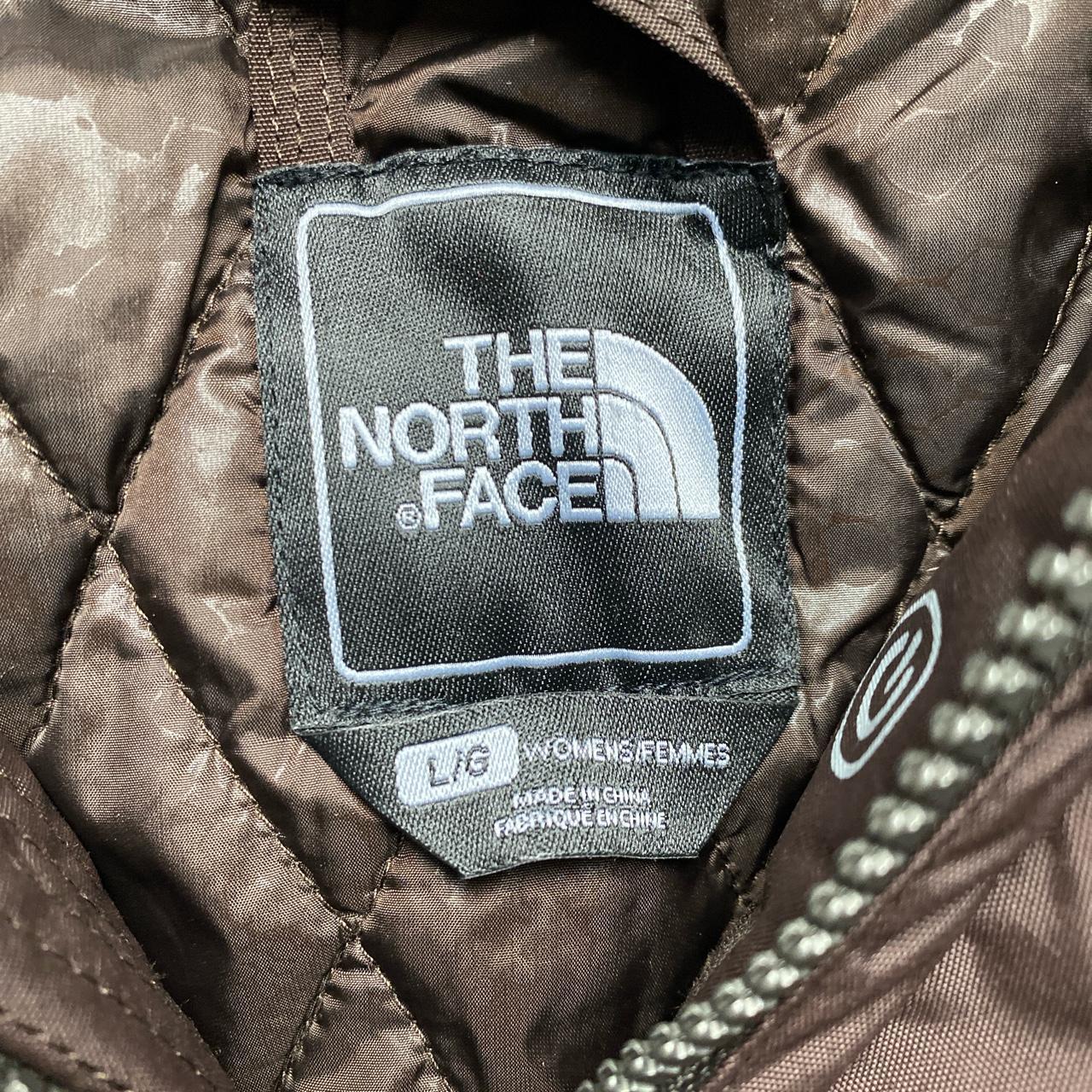 The North Face Brown Fur Hood Womens Parka Coat