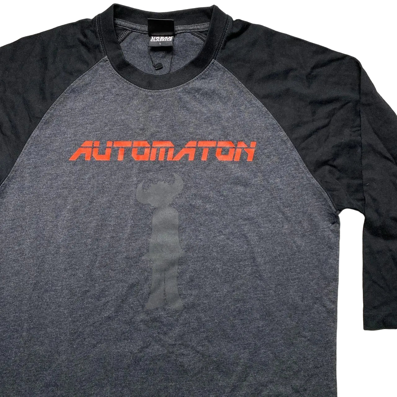 Jamiroquai Automation Black Grey and Red 3/4 Sleeve T Shirt (L)