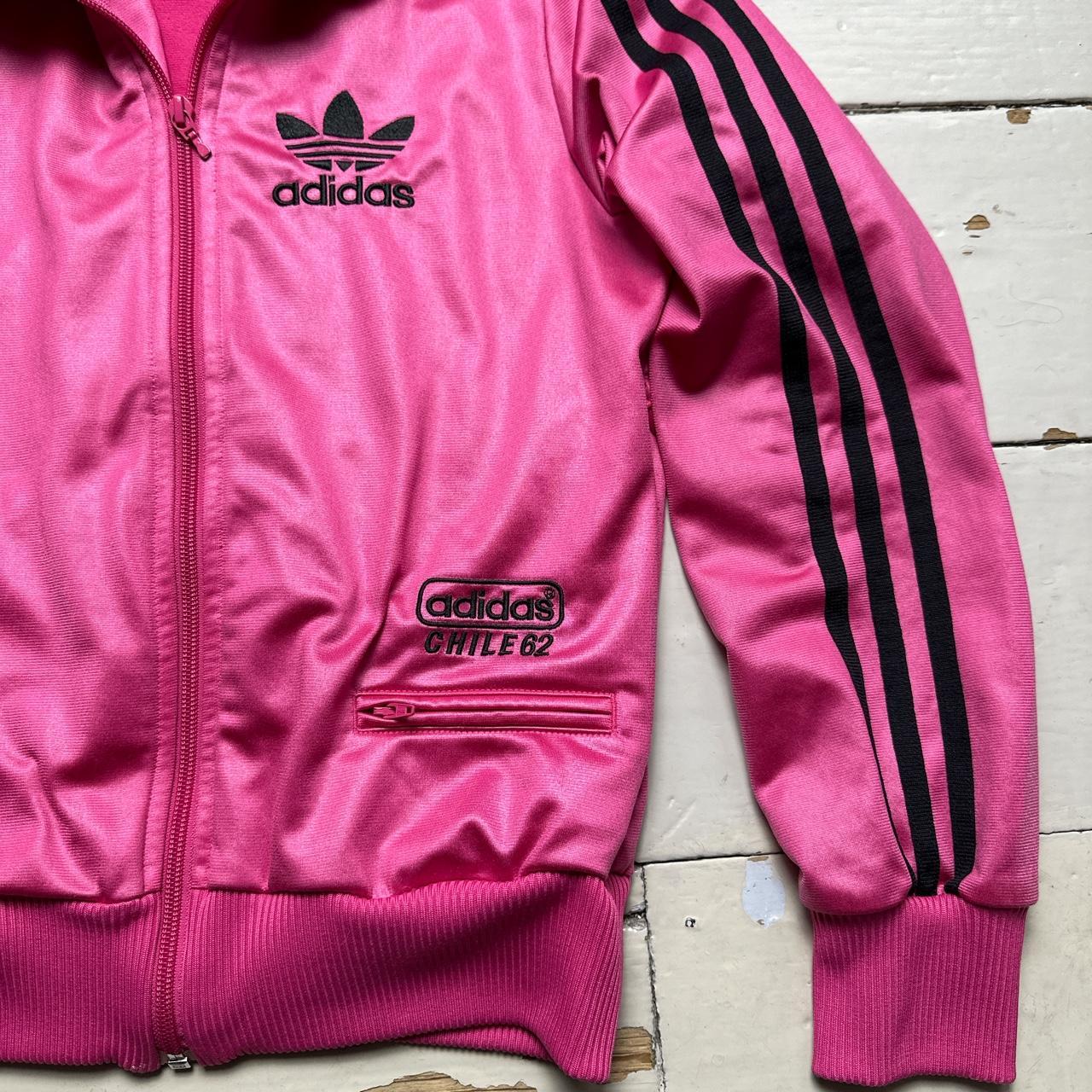Adidas Originals Vintage Chile 62 Tracksuit Jacket Pink and Black