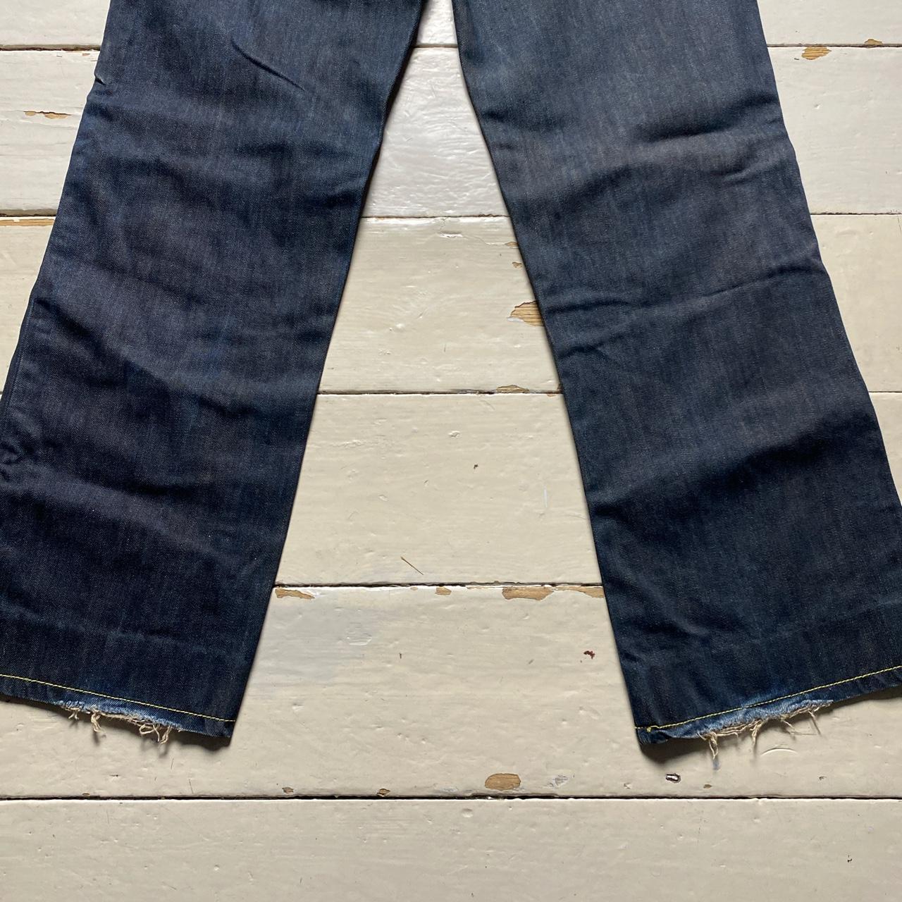 Ed Hardy Vintage Embroidered Skeleton Horse Baggy Jeans