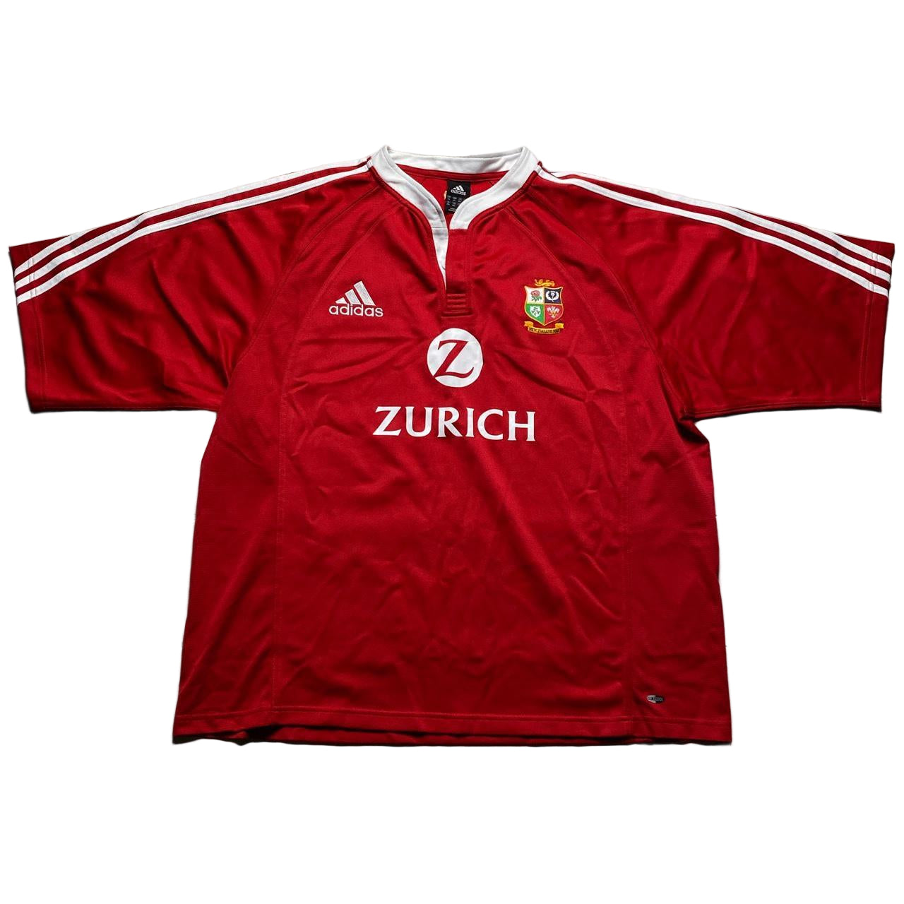 Adidas Rugby The Lions New Zealand 2005 Red Jersey (2XL)