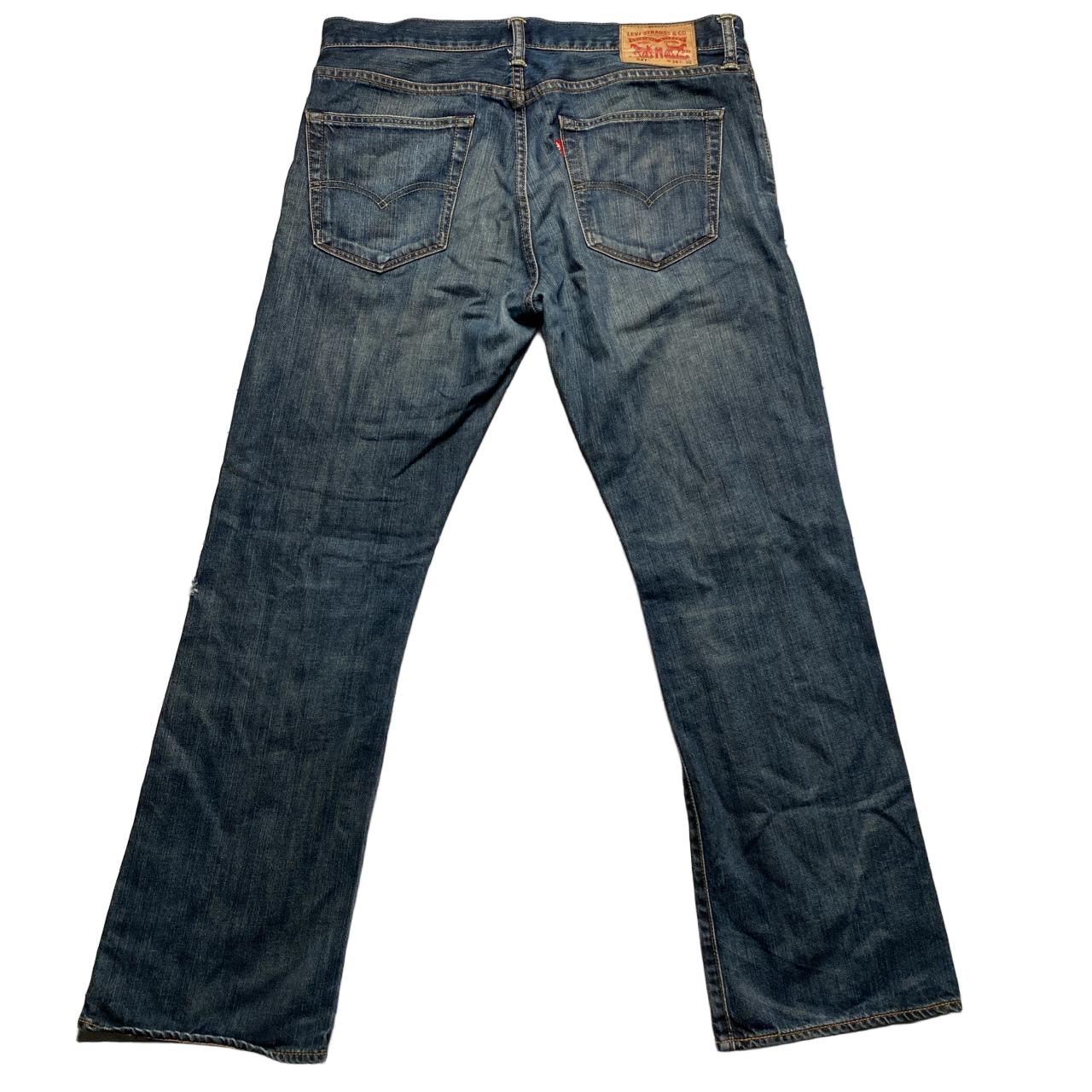 Levis 527 Baggy Navy Stonewash Jeans (34W)