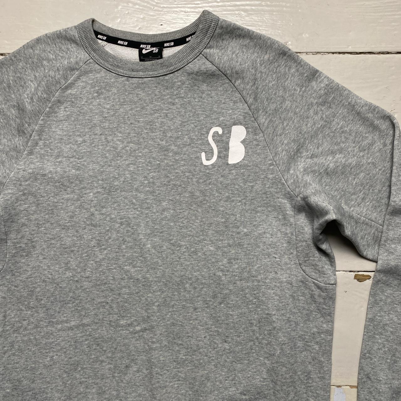 Nike SB Grey and White Jumper