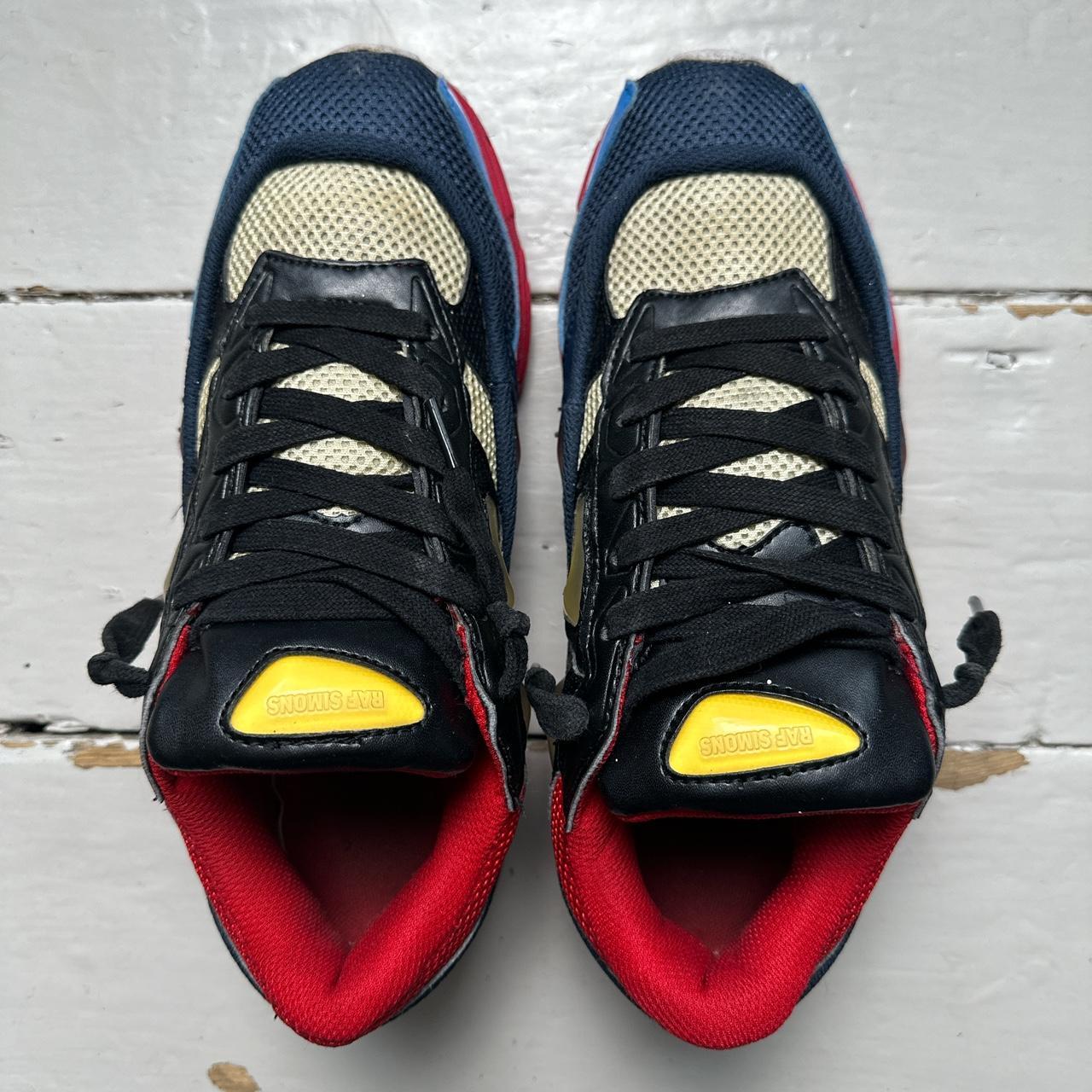 Raf Simons Adidas Ozweego Blue Yellow Black and Red