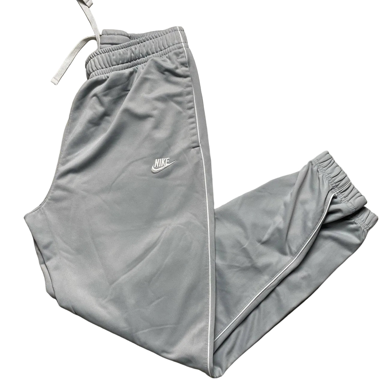 Nike Swoosh Silver and White Jogger Trackpants (L)