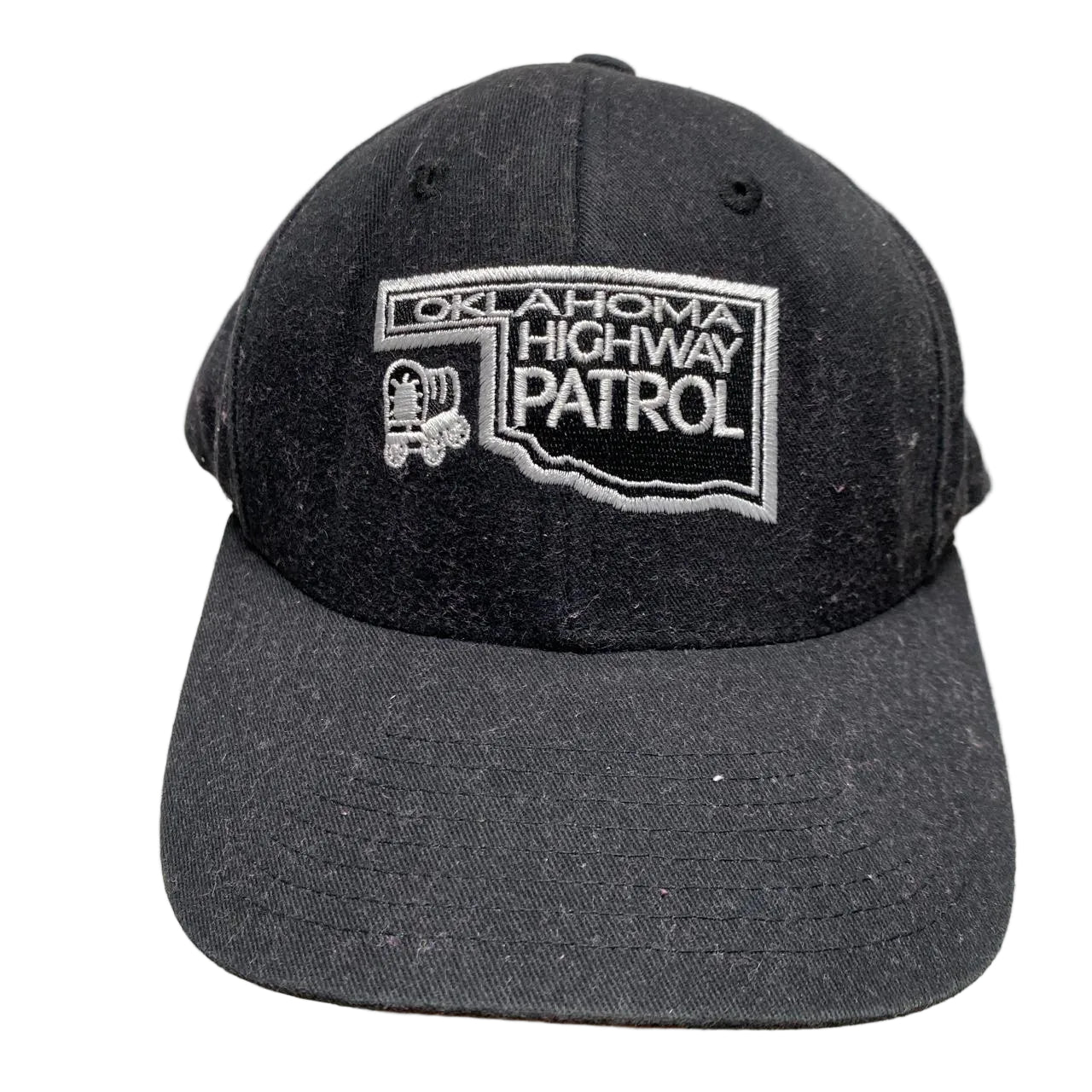 Oklahoma Highway Patrol Black and White Cap