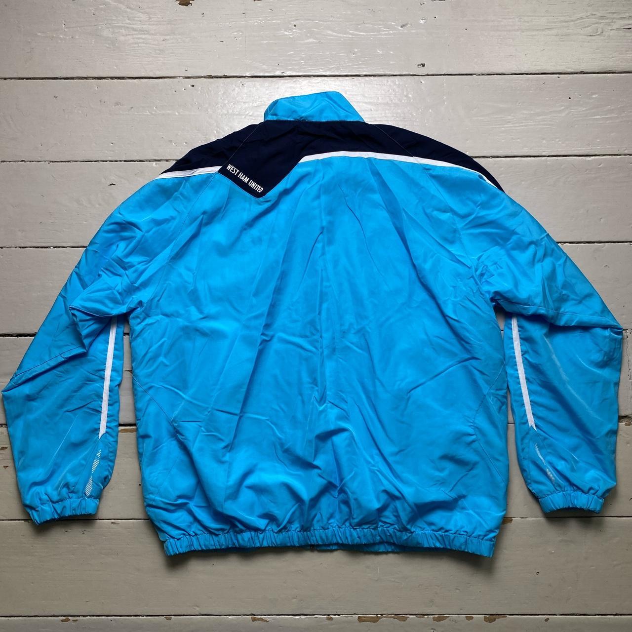 West Ham United Umbro Light Blue Vintage Football Shell Tracksuit Jacket