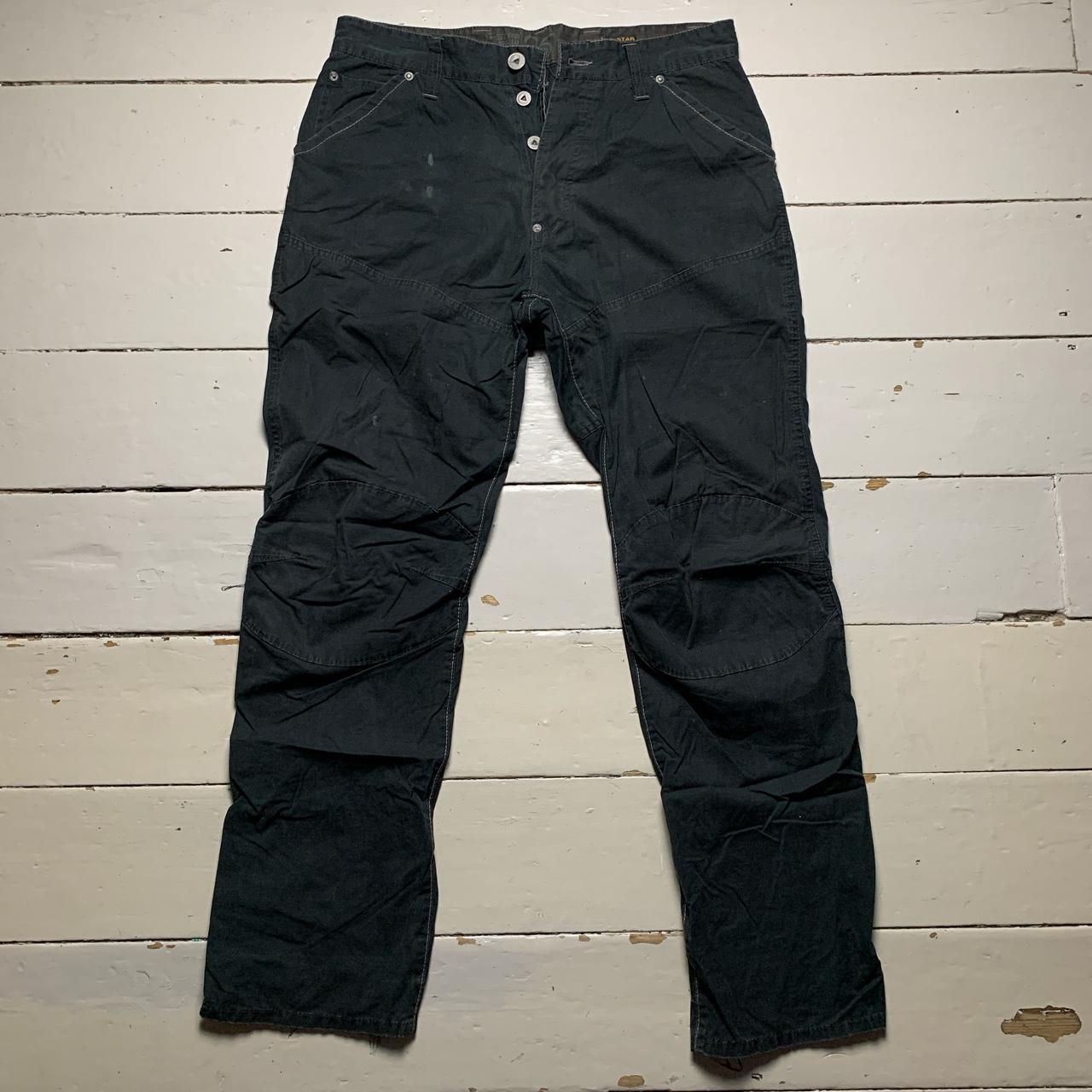 G Star 96 Elwood Black Baggy Cargo Army Combat Parachute Trousers