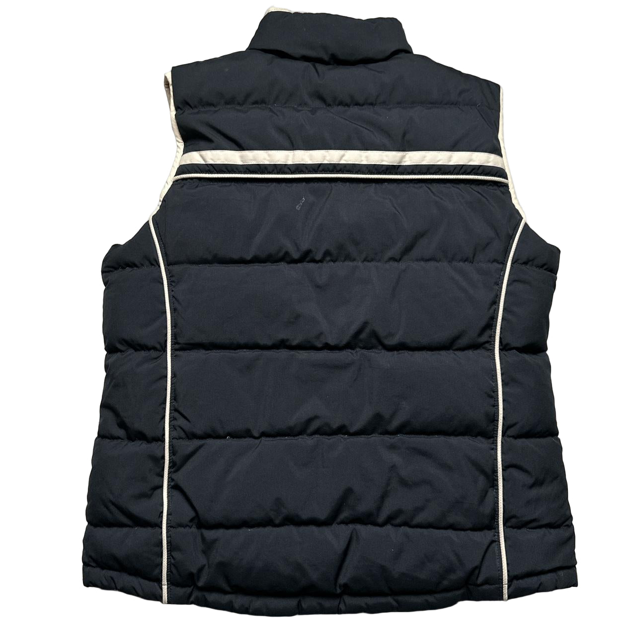 Nike Vintage y2k Womens Reversible Gilet Cream and Black (M)
