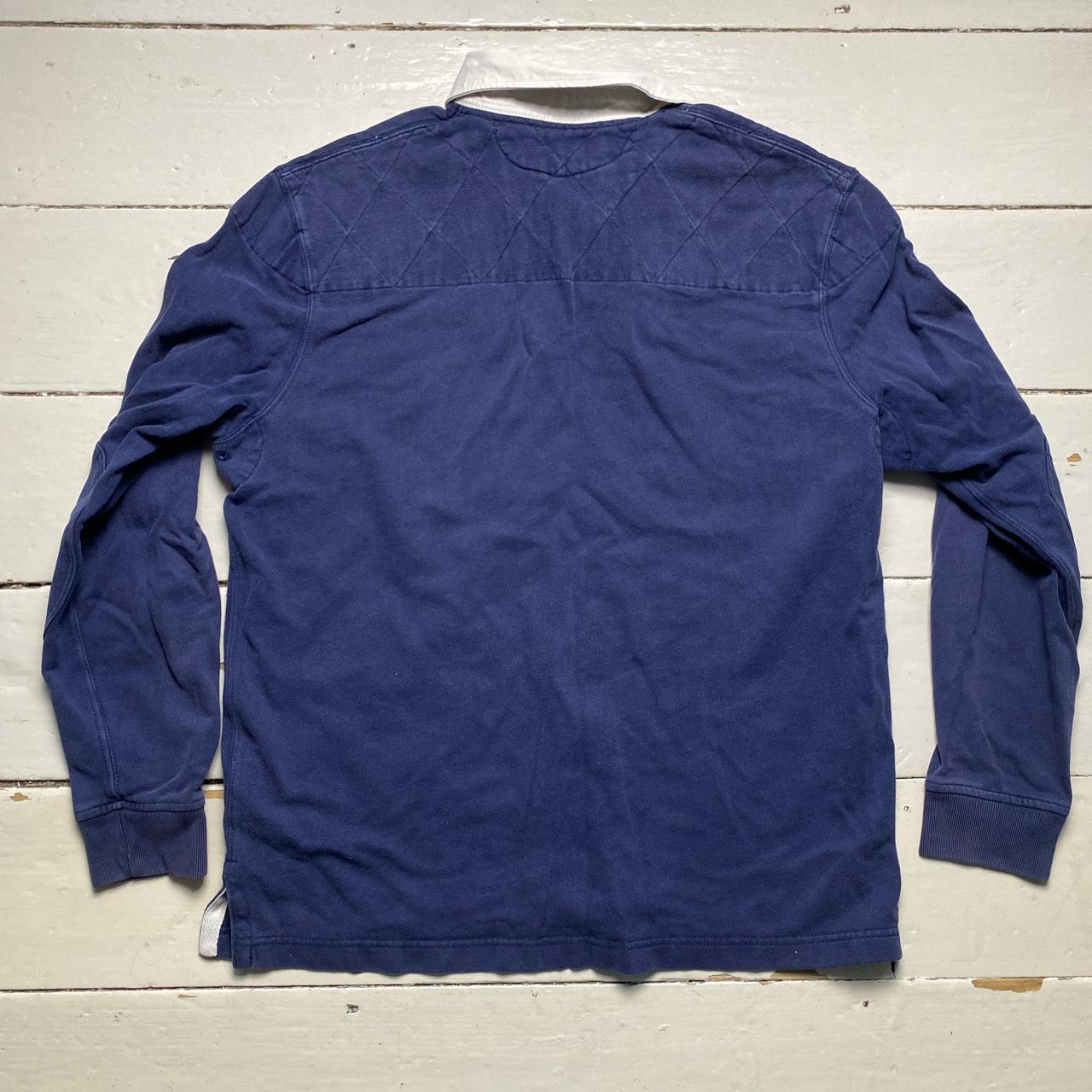 Ralph Lauren Polo Navy and Yellow Pony Rugby Polo Shirt