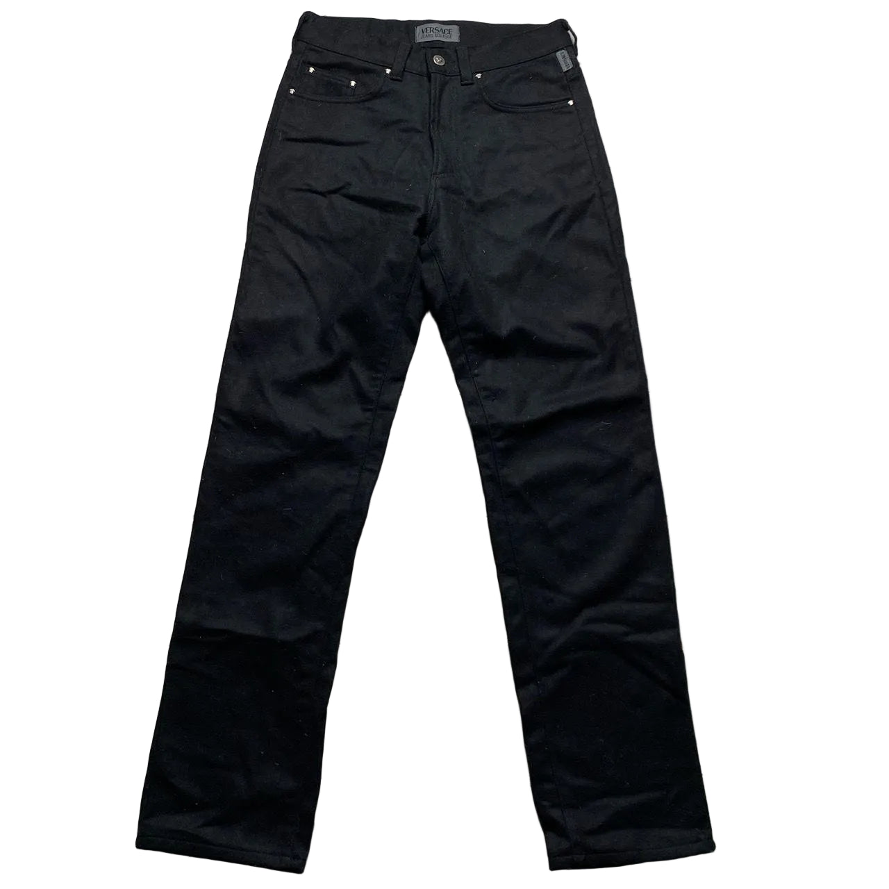 Versace Jeans Couture Black Felt Trouser Jeans (30W)