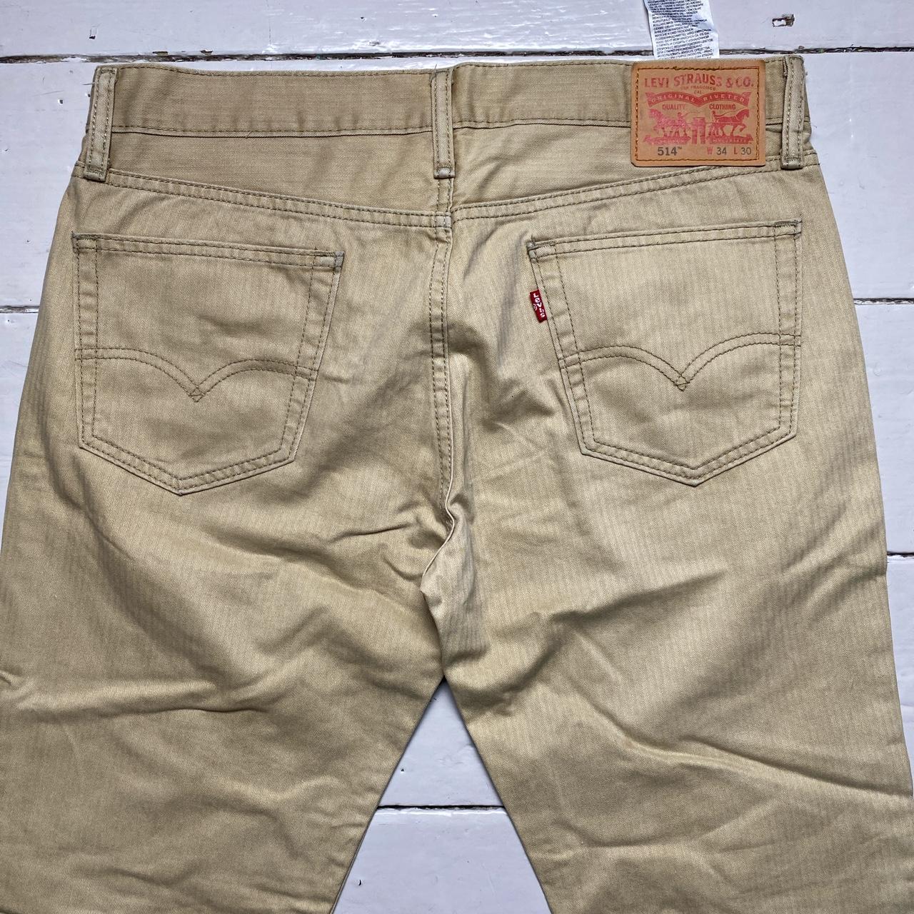 Levis 514 Cream Trouser Jeans