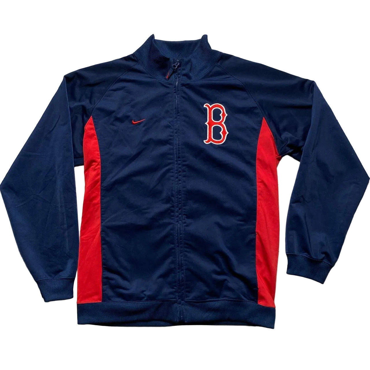 Nike Boston Red Sox Navy and Red Vintage 90’s Baseball Jacket (L)