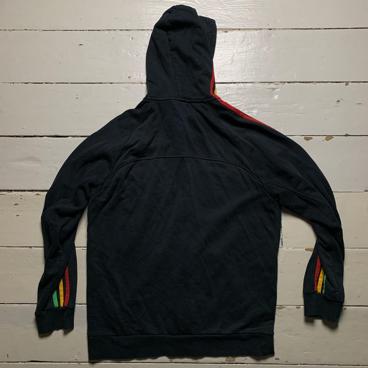 Adidas Rasta Hoodie Black Red Yellow and Green Stripes