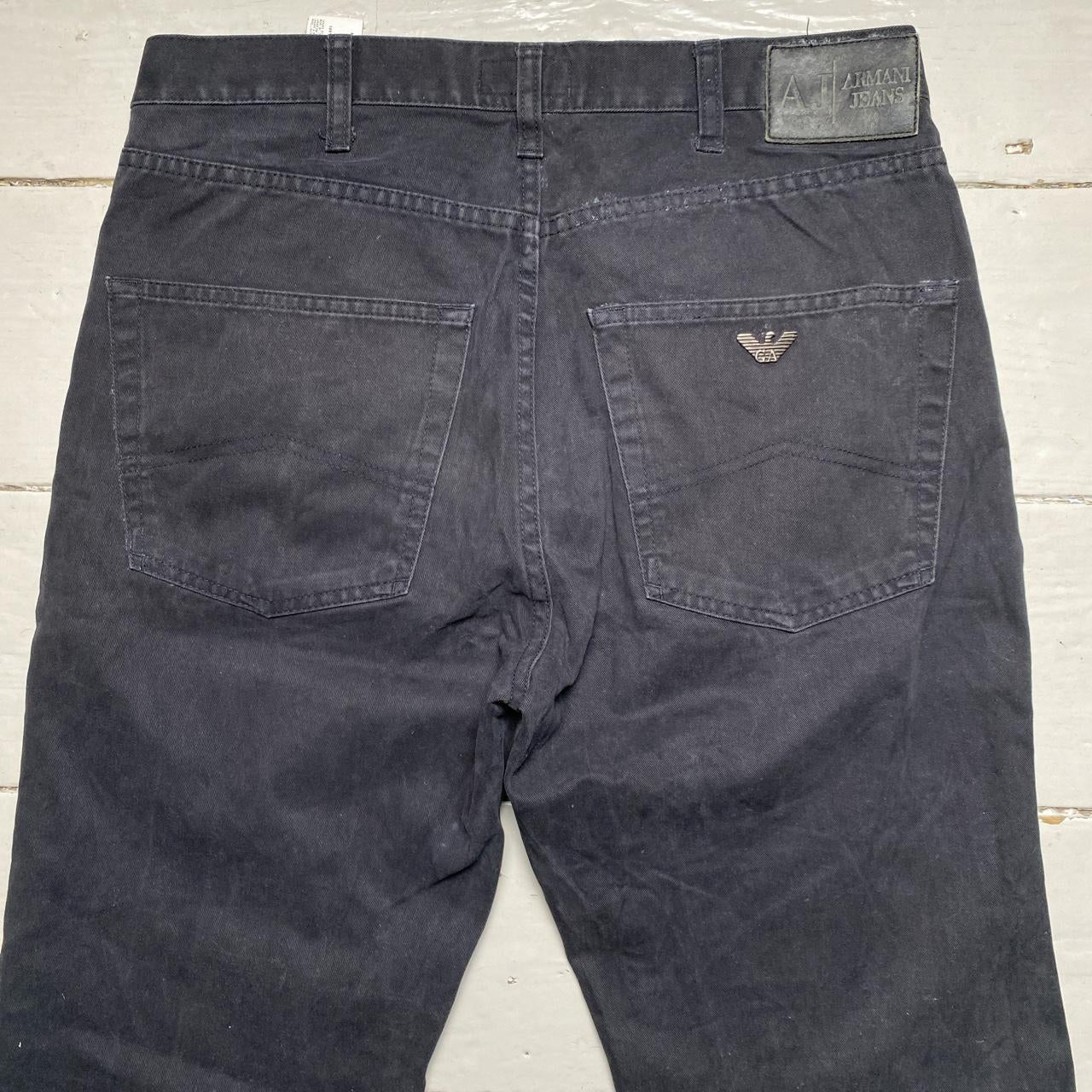 Armani Jeans Black Straight Fit