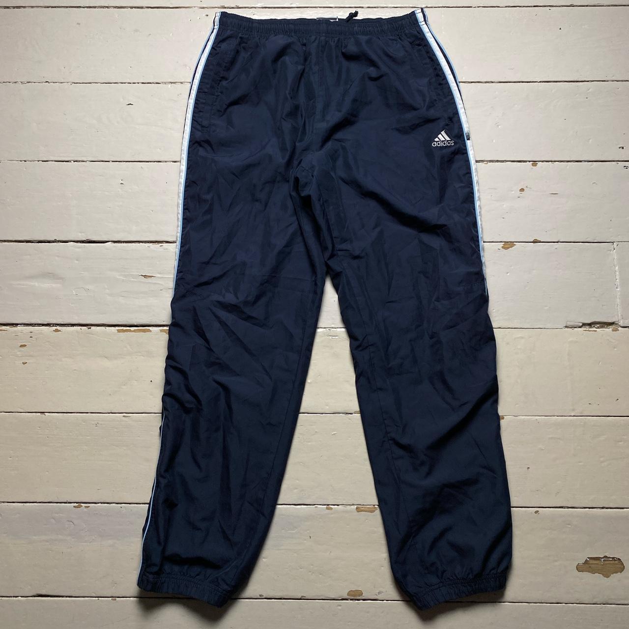 Adidas Vintage Baggy Shell Track Pant Bottoms Navy