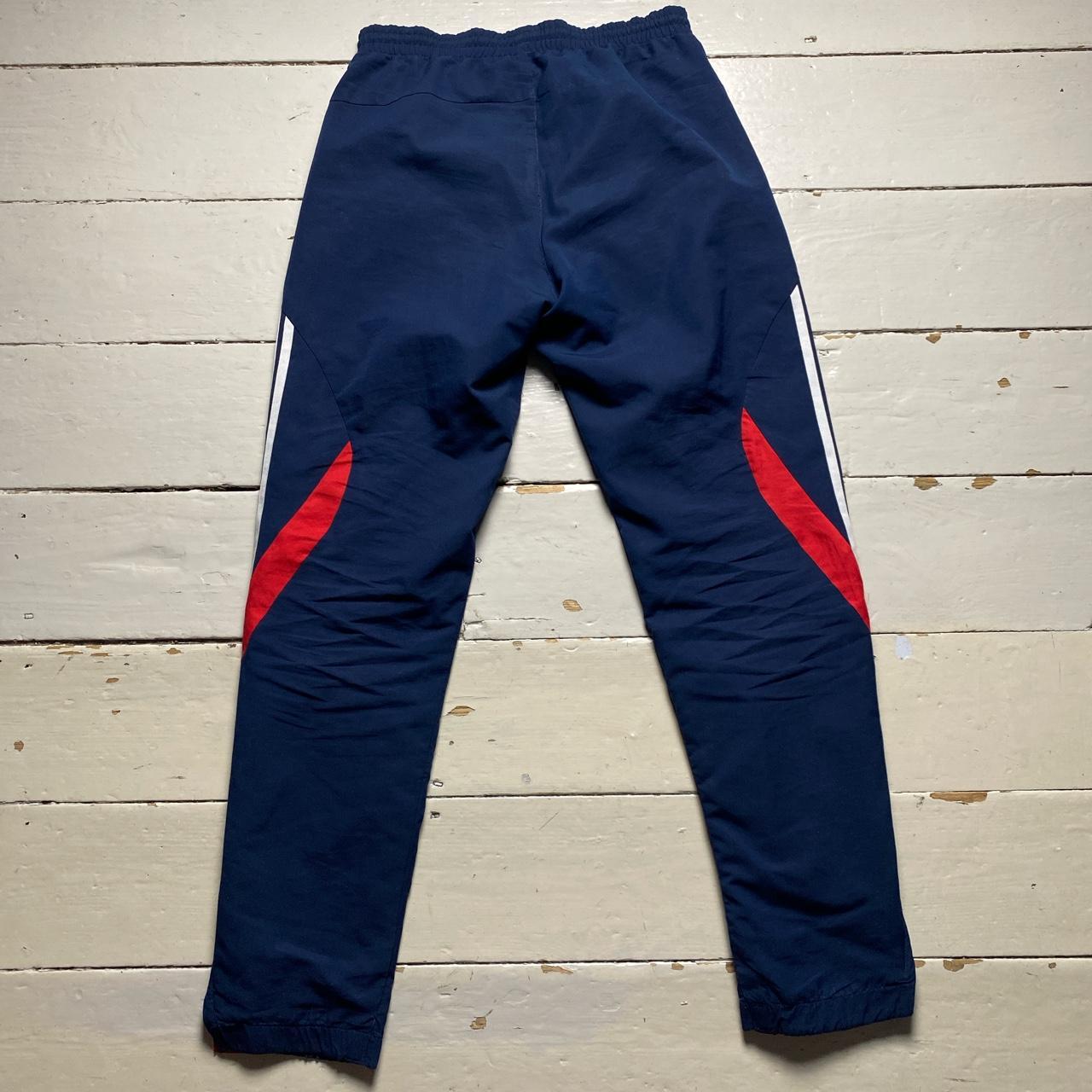 Adidas Navy White and Red Shell Baggy Trackpant Bottoms