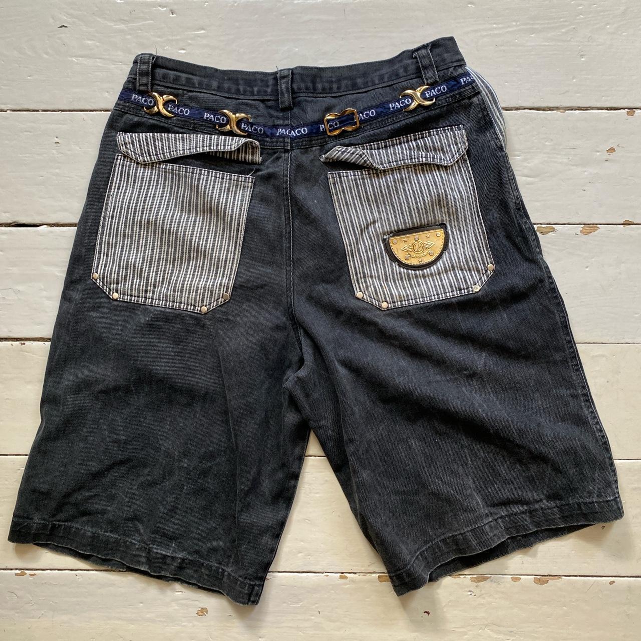 Paco Vintage 90βs Denim Shirt and Shorts Full Suit