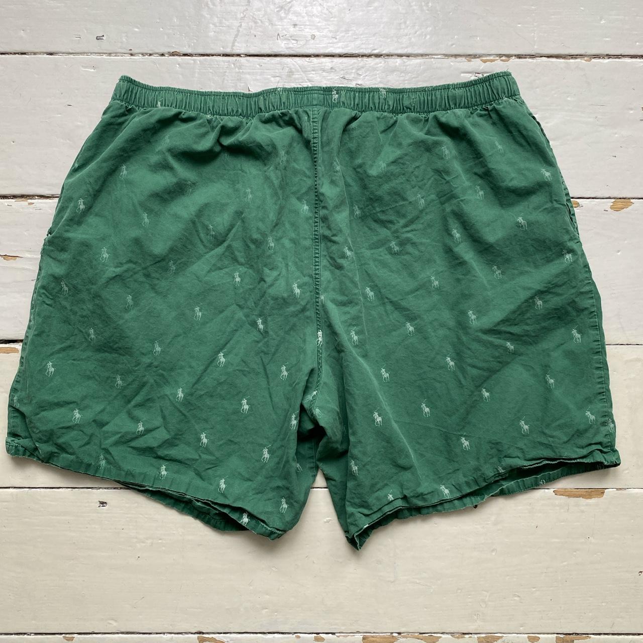 Polo Ralph Lauren Green Monogram Pony Shorts
