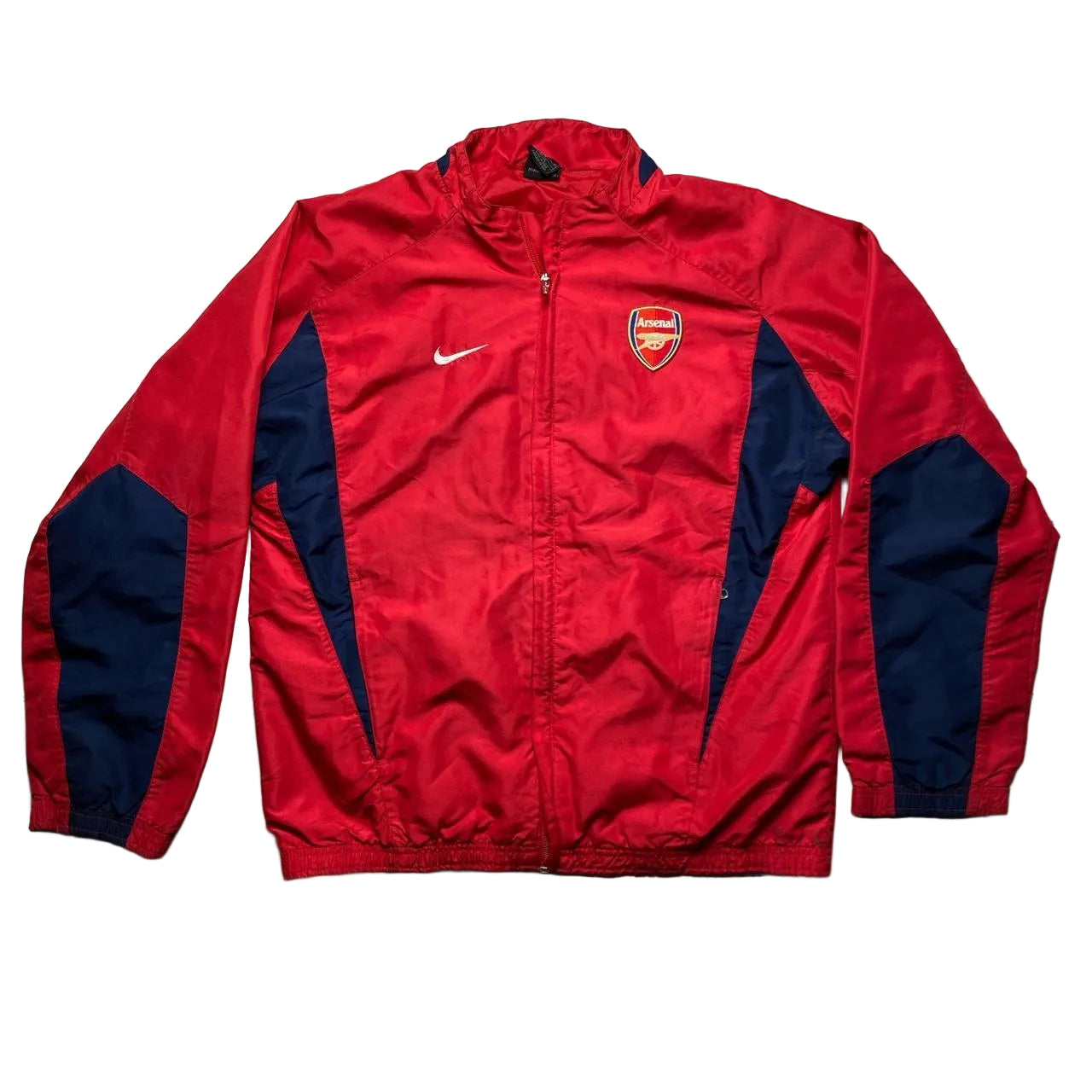 Arsenal Nike Vintage Red and Navy Shell Tracksuit Training Jacket (S)