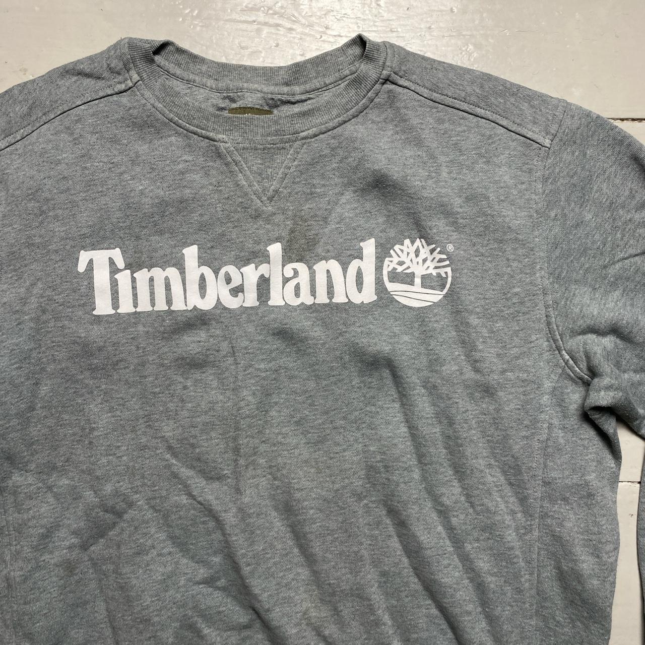Timberland Grey and White Jumper