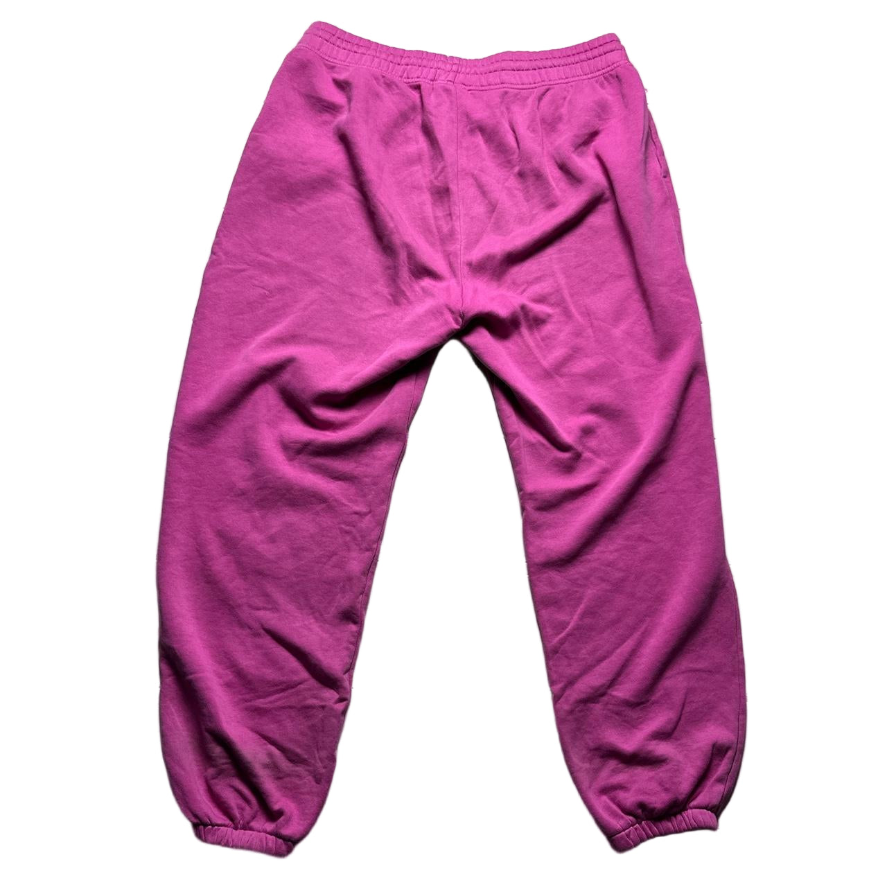 Nike Pink and White Swoosh Baggy Jogger Bottoms (XL)