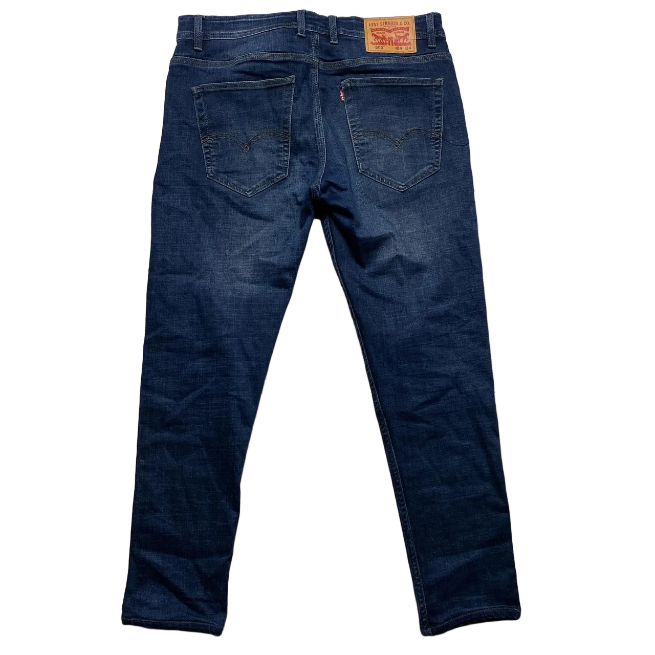 Levis 505 Navy Slim Tailored Jeans (34W)