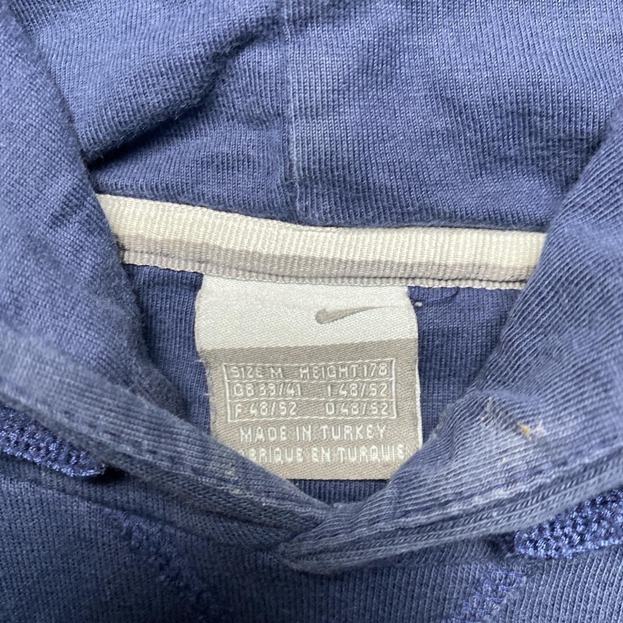 Nike Swoosh Vintage Hoodie Navy and White (M)