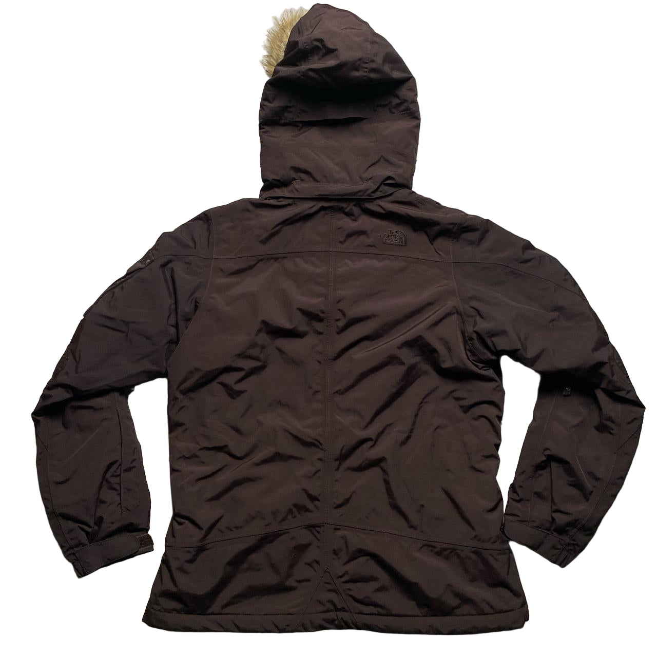The North Face Brown Fur Hood Womens Parka Coat (L)