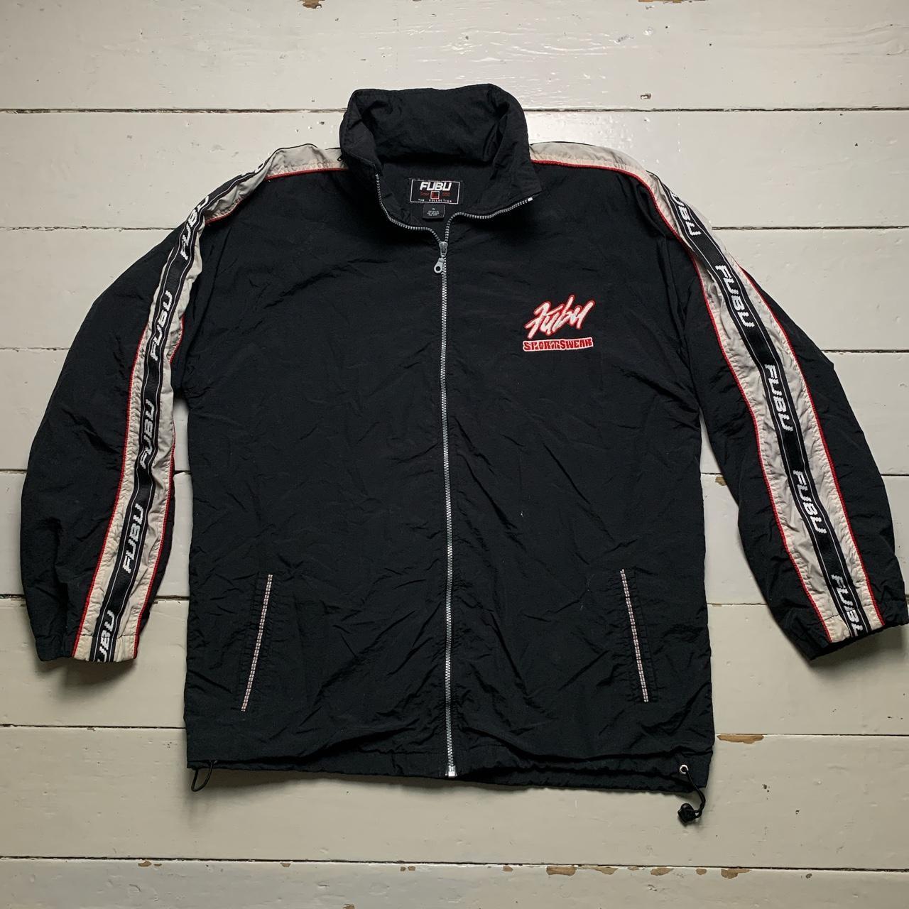 Fubu Sports Vintage Jacket Black White Red