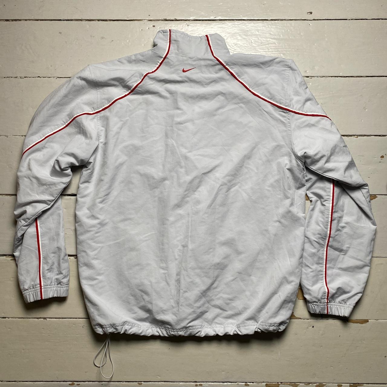 Nike Swoosh Vintage Shell Track Suit White and Red