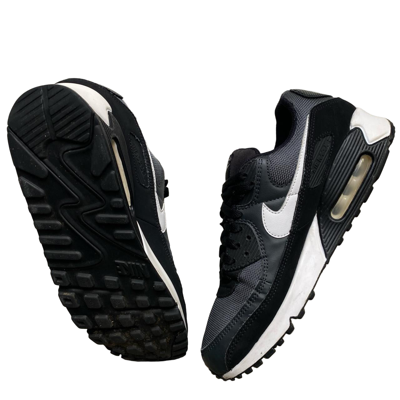 Nike Air Max 90 Black Grey and White (UK 9.5)