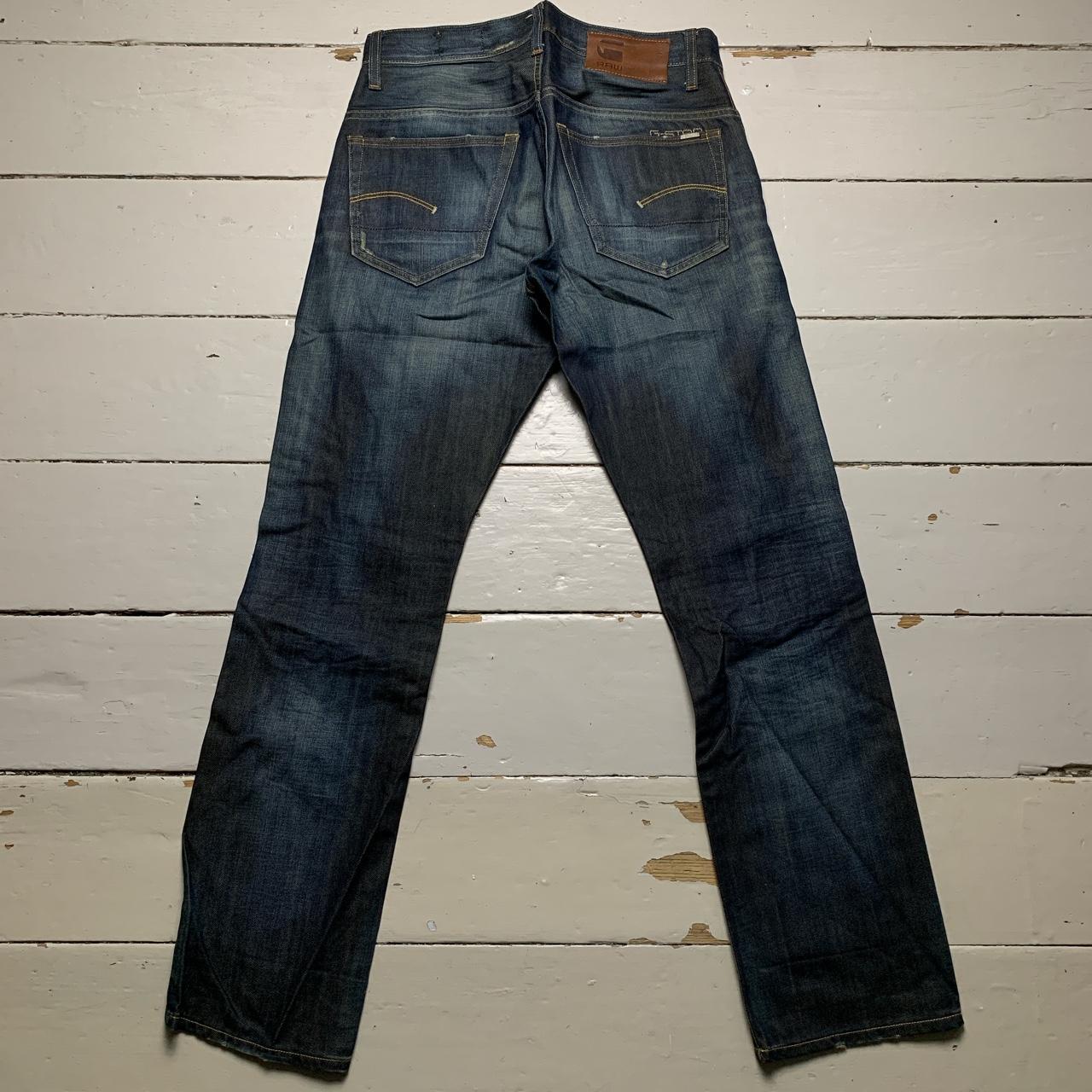 G Star 3301 Navy Stonewash Jeans
