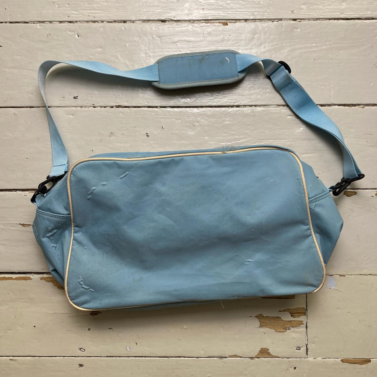 Nike Baby Blue and White Vintage y2k Shoulder Bag