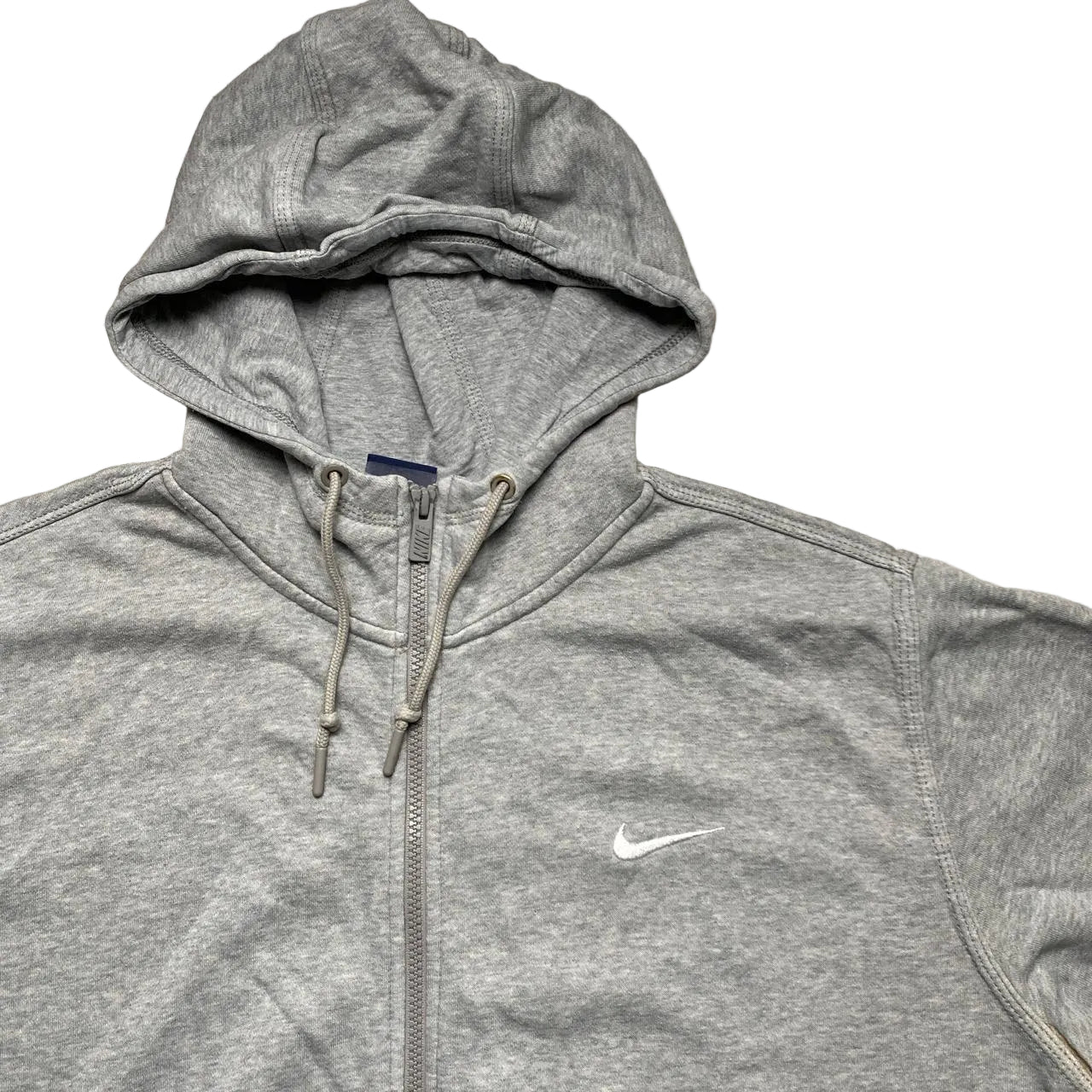 Nike Swoosh Grey and White Hoodie (XL)