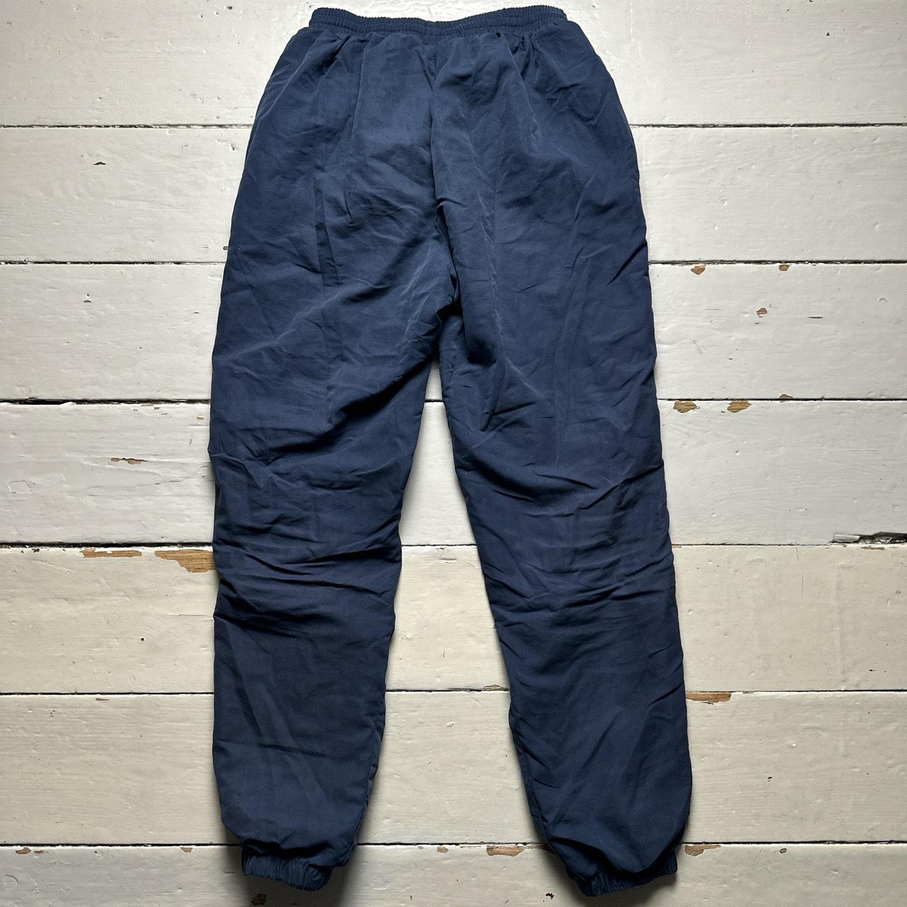 Umbro Navy and Grey Shell Trackpant Bottoms