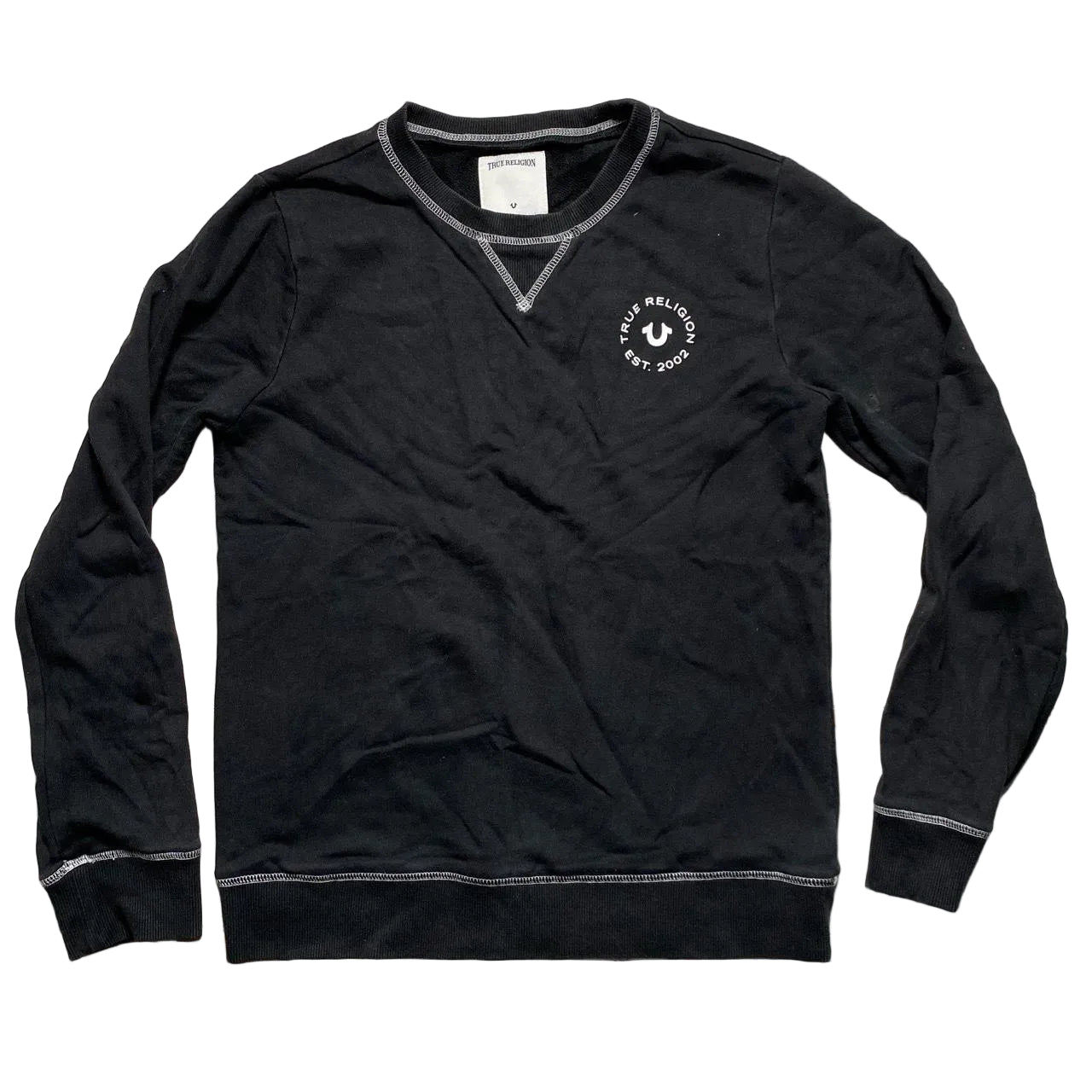 True Religion Black and White Womens Jumper (L)