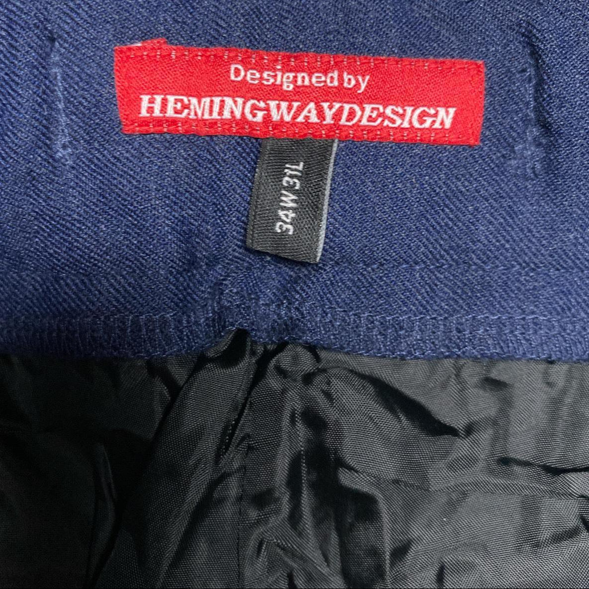Workwear Navy Cargo Type Trousers (34W)